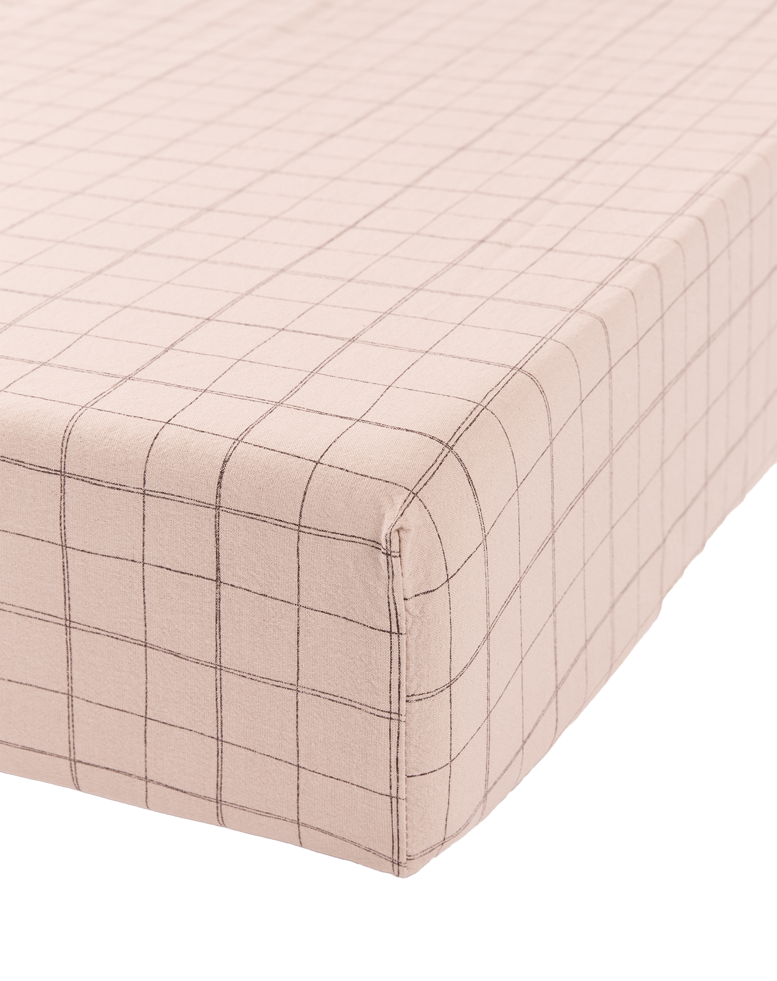 Baby fitted sheet in washed organic cotton L1N0