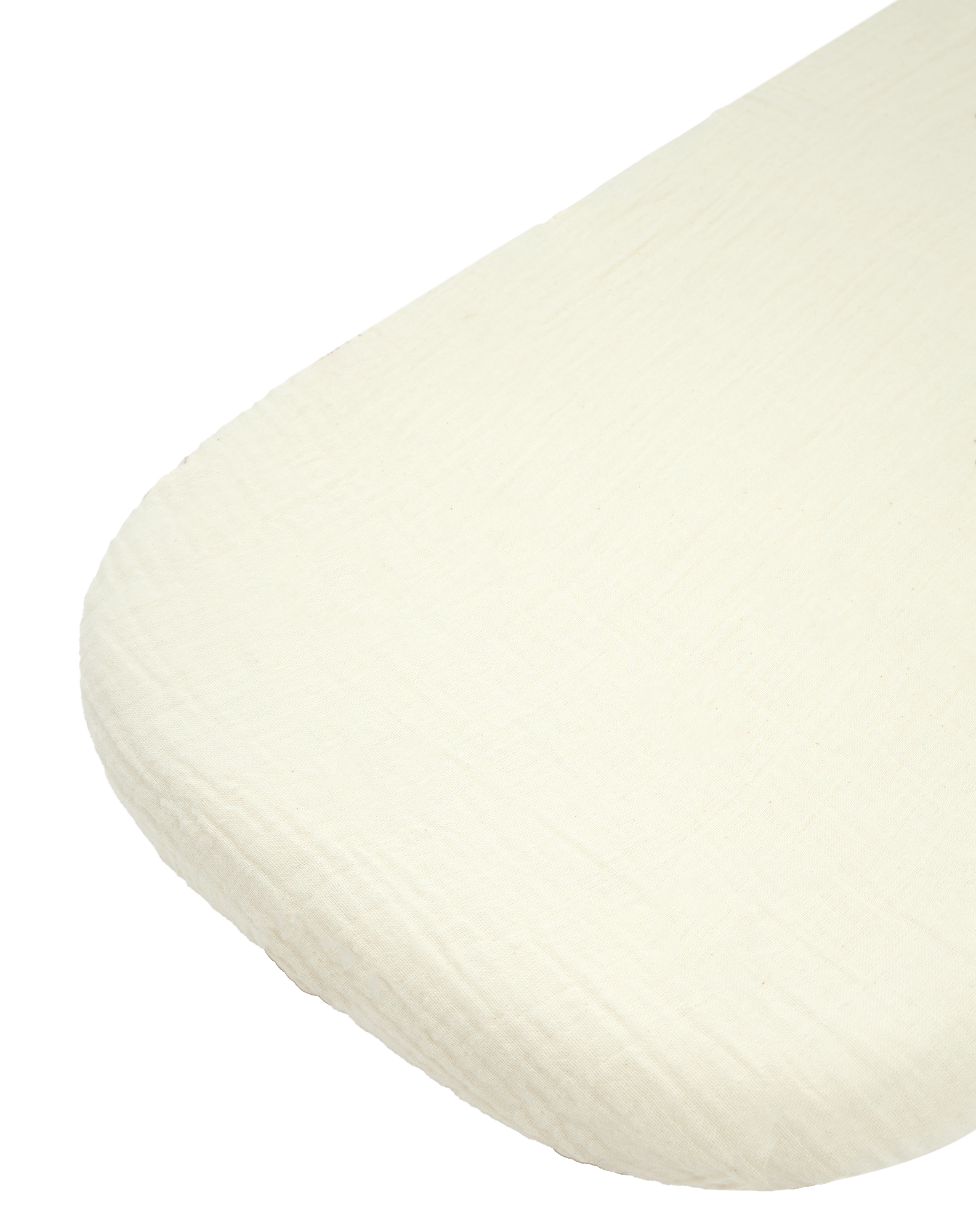 Newborn cradle fitted sheet in washed double muslin Wabi-Sabi