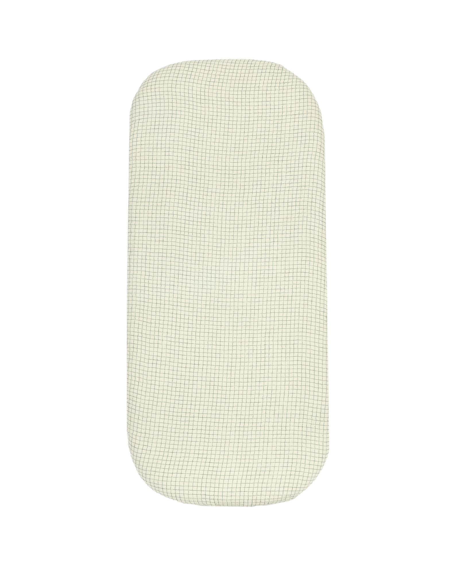 Newborn cradle fitted sheet in washed double muslin Wabi-Sabi