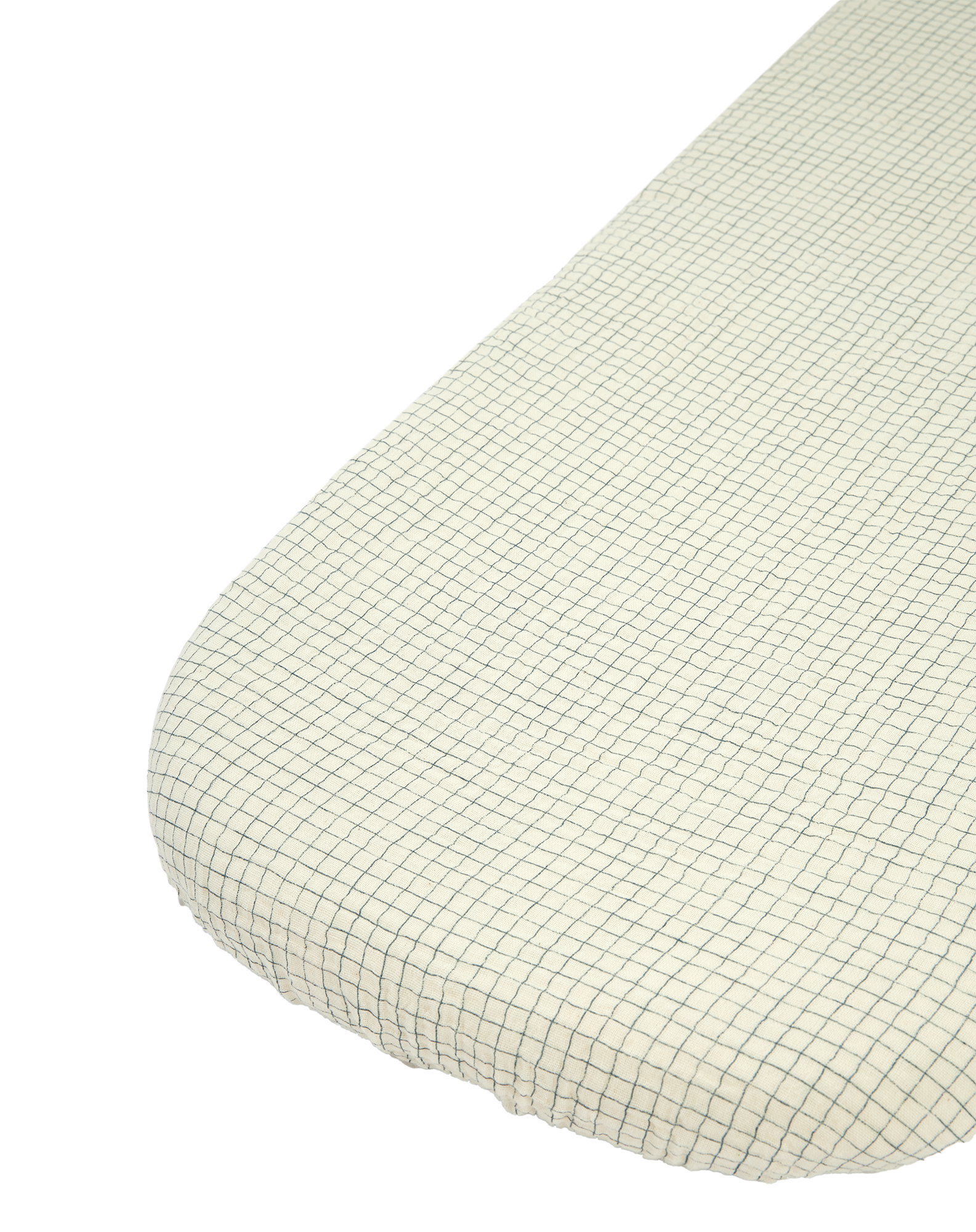 Newborn cradle fitted sheet in washed double muslin Wabi-Sabi