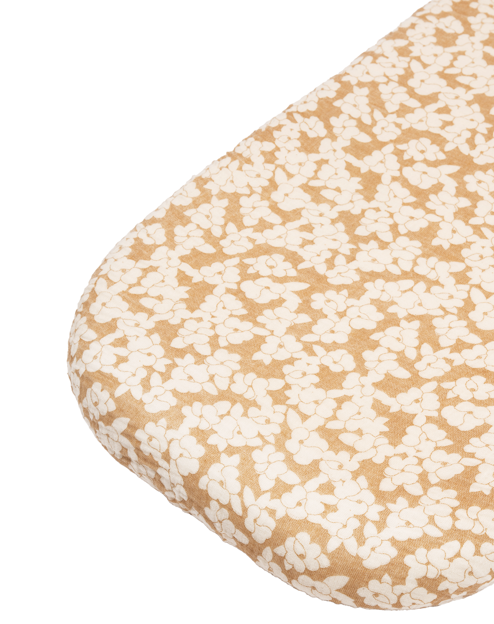 Newborn cradle fitted sheet in washed double muslin Wabi-Sabi
