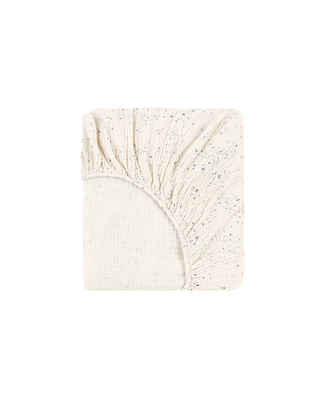 Drap housse bebé en double gaze de coton lavé Wabi-Sabi