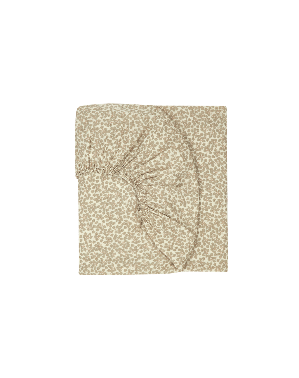 Baby fitted sheet in washed double muslin Wabi-Sabi