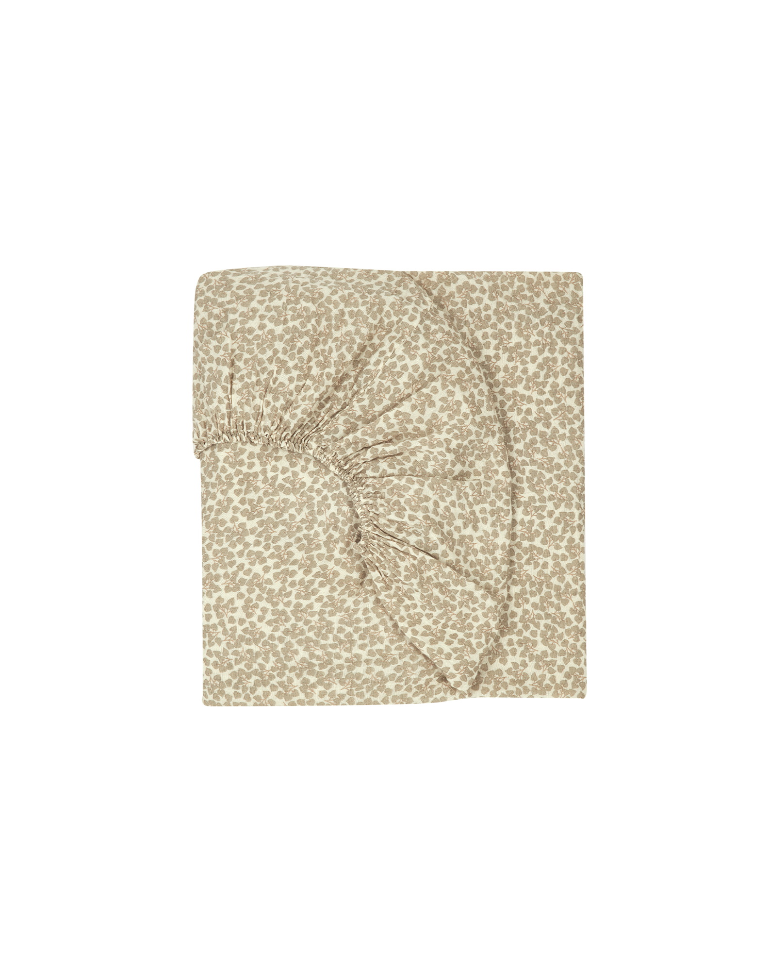 Baby fitted sheet in washed double muslin Wabi-Sabi