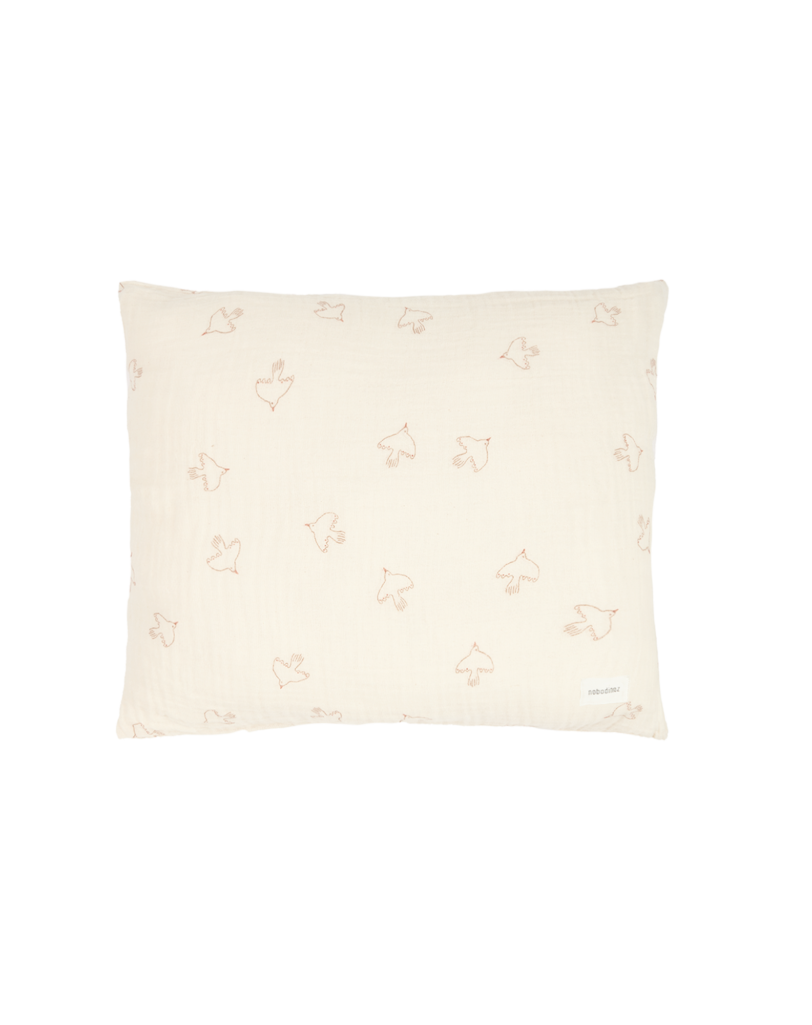 Taie d'oreiller en double gaze de coton lavé 60x60 cm Wabi-Sabi
