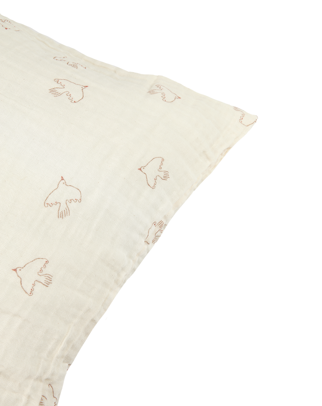 Pillowcase in washed double muslin 60 x 60 cm Wabi-Sabi