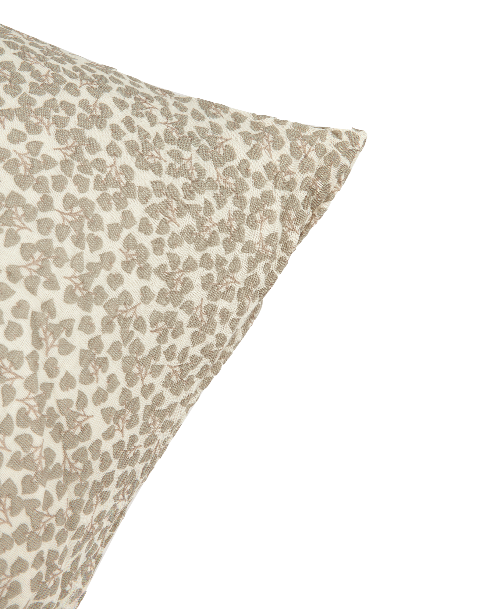 Taie d'oreiller en double gaze de coton lavé 60x60 cm Wabi-Sabi