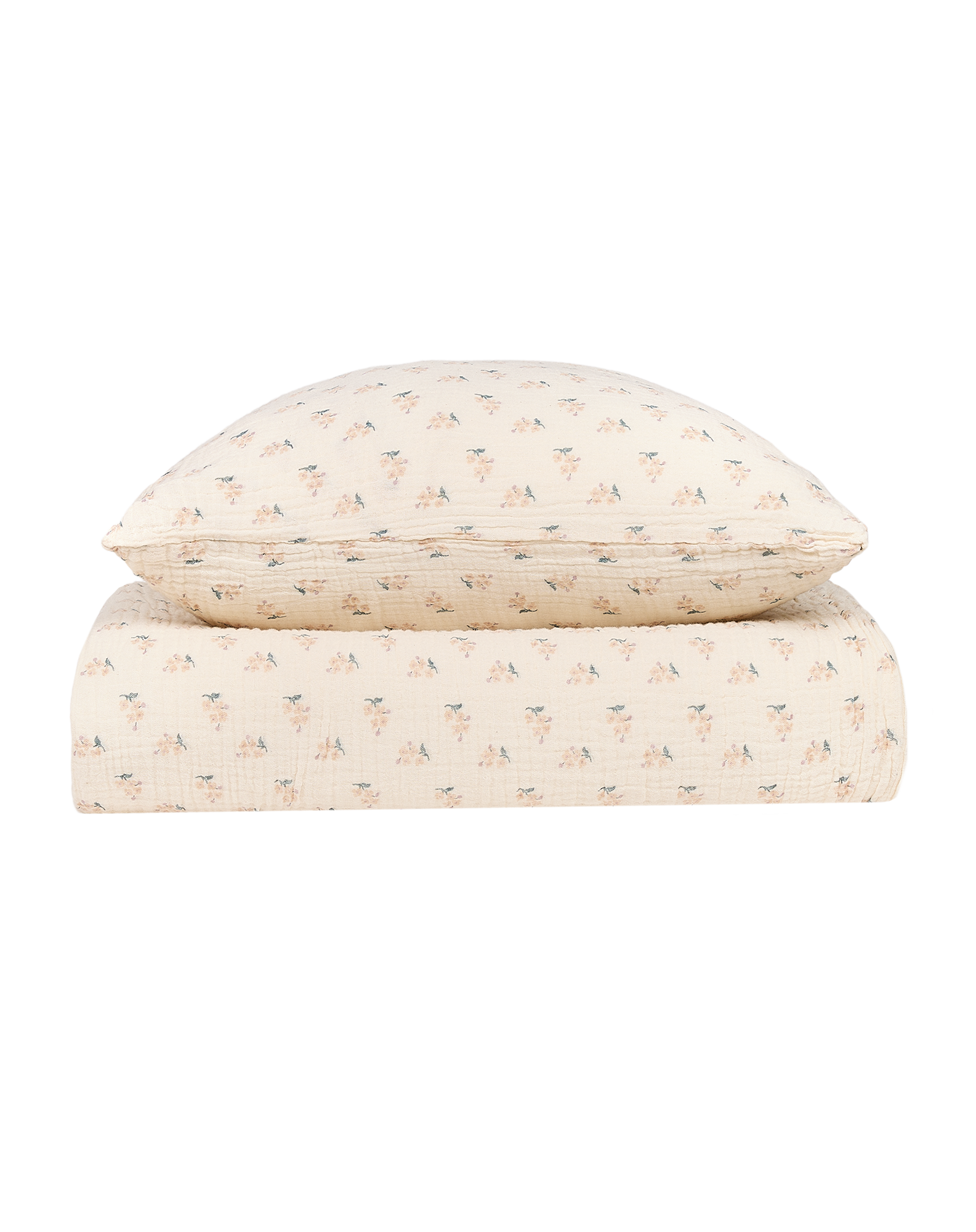 Kid duvet cover set in washed double muslin Wabi-Sabi