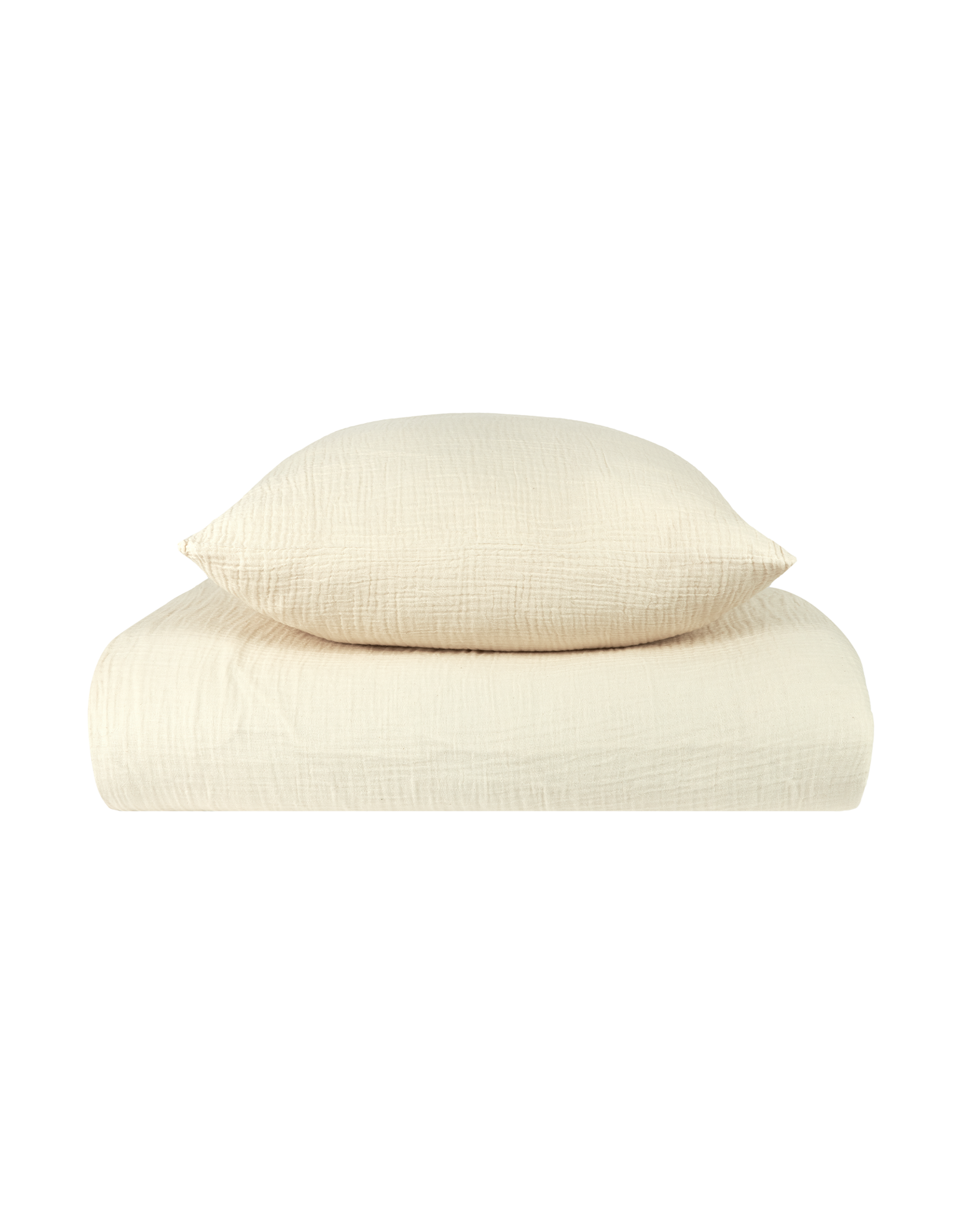 Kid duvet cover set in washed double muslin Wabi-Sabi