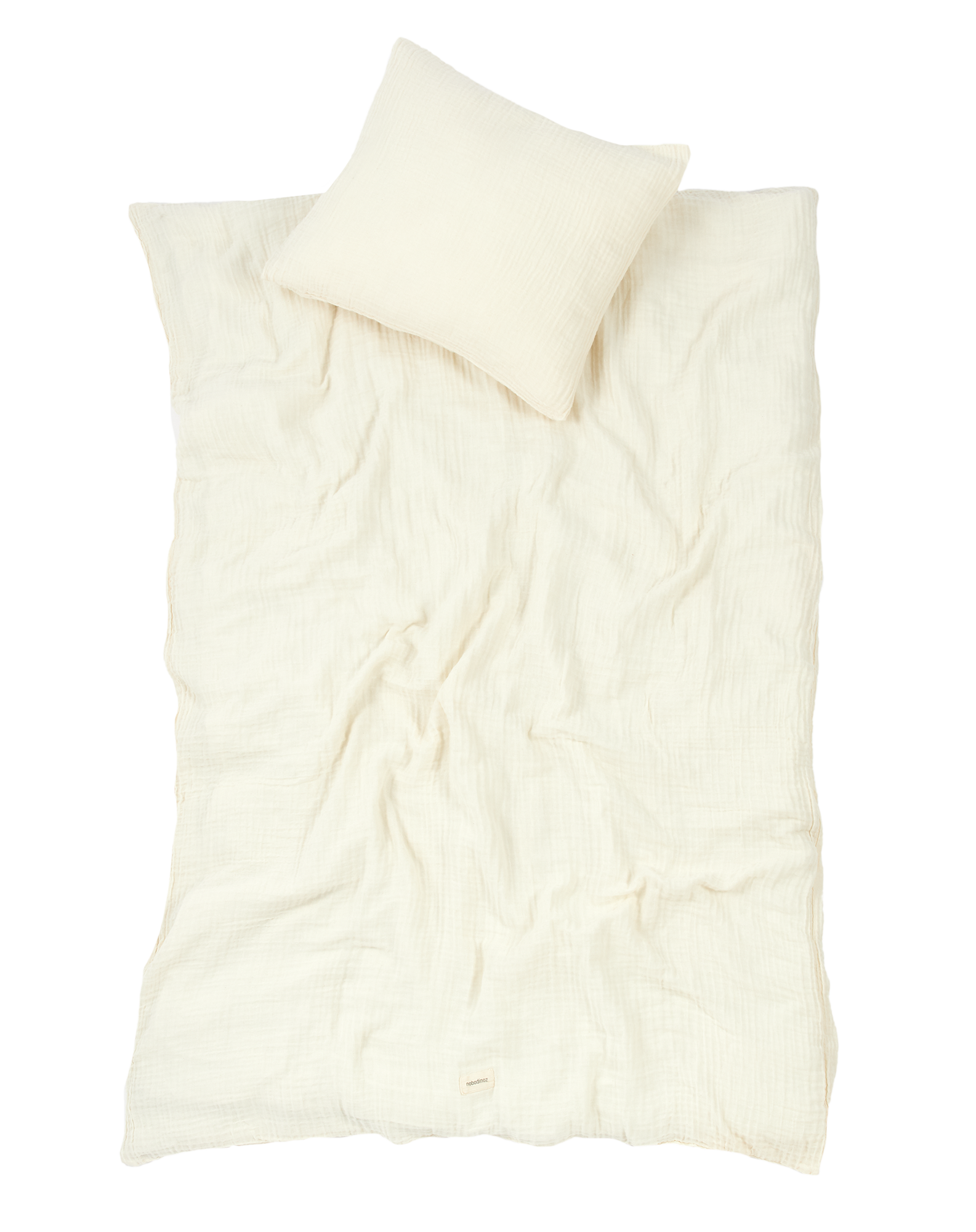 Kid duvet cover set in washed double muslin Wabi-Sabi