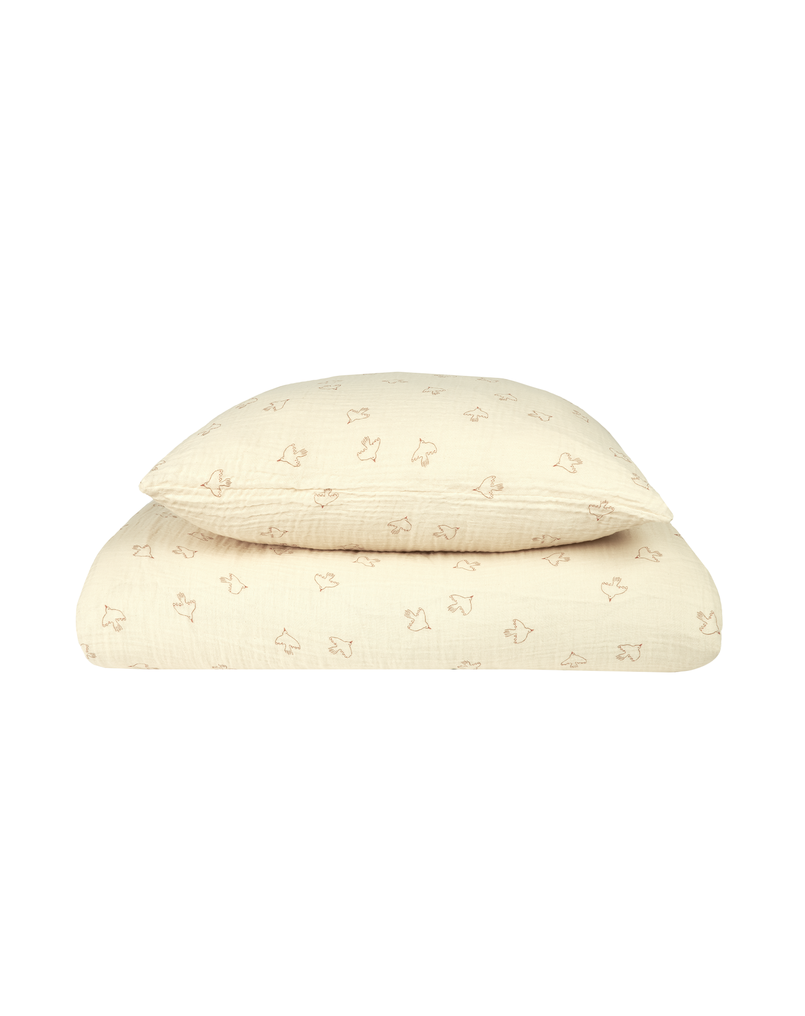Kid duvet cover set in washed double muslin Wabi-Sabi