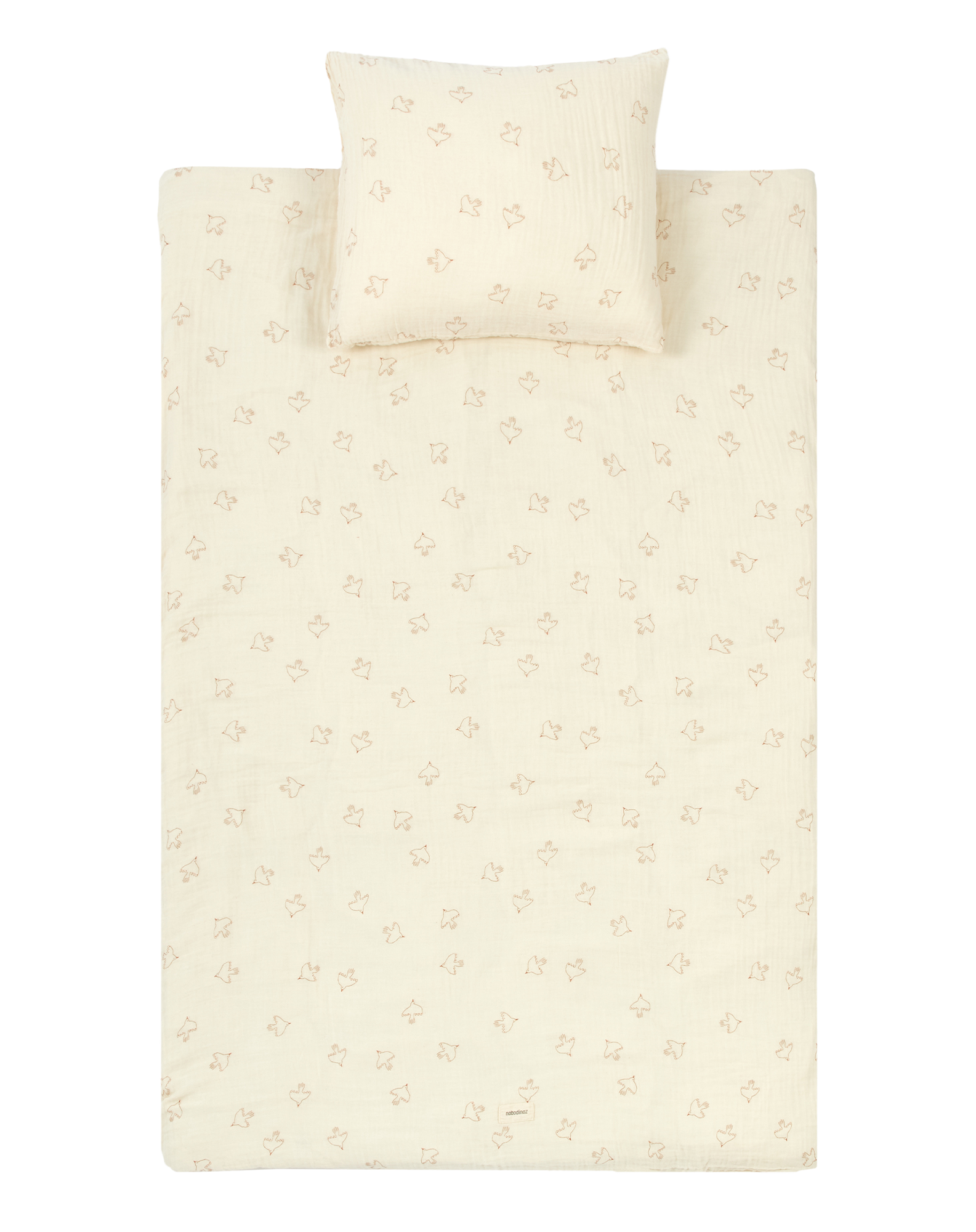 Kid duvet cover set in washed double muslin Wabi-Sabi