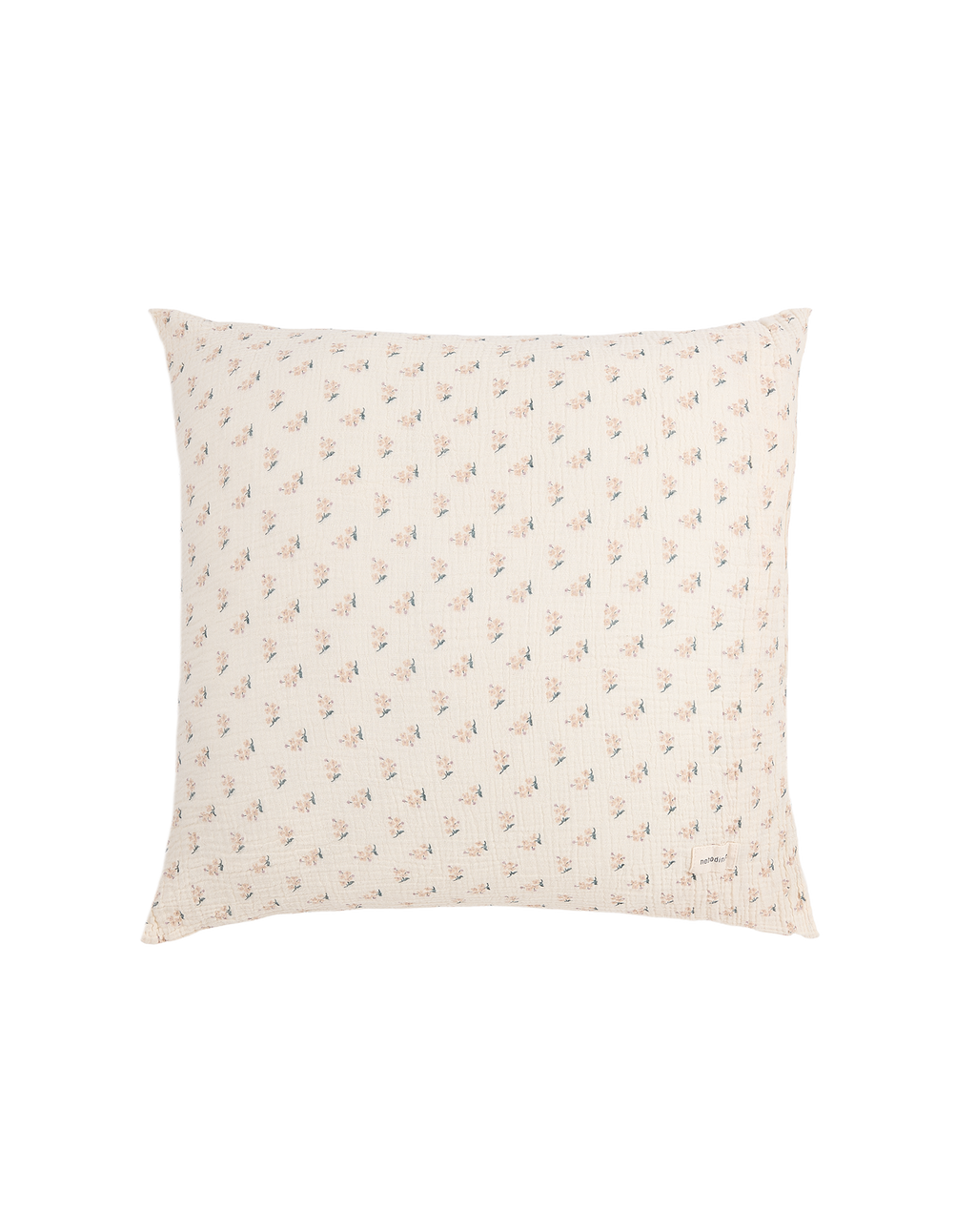 Pillowcase in washed double muslin 60 x 60 cm Wabi-Sabi