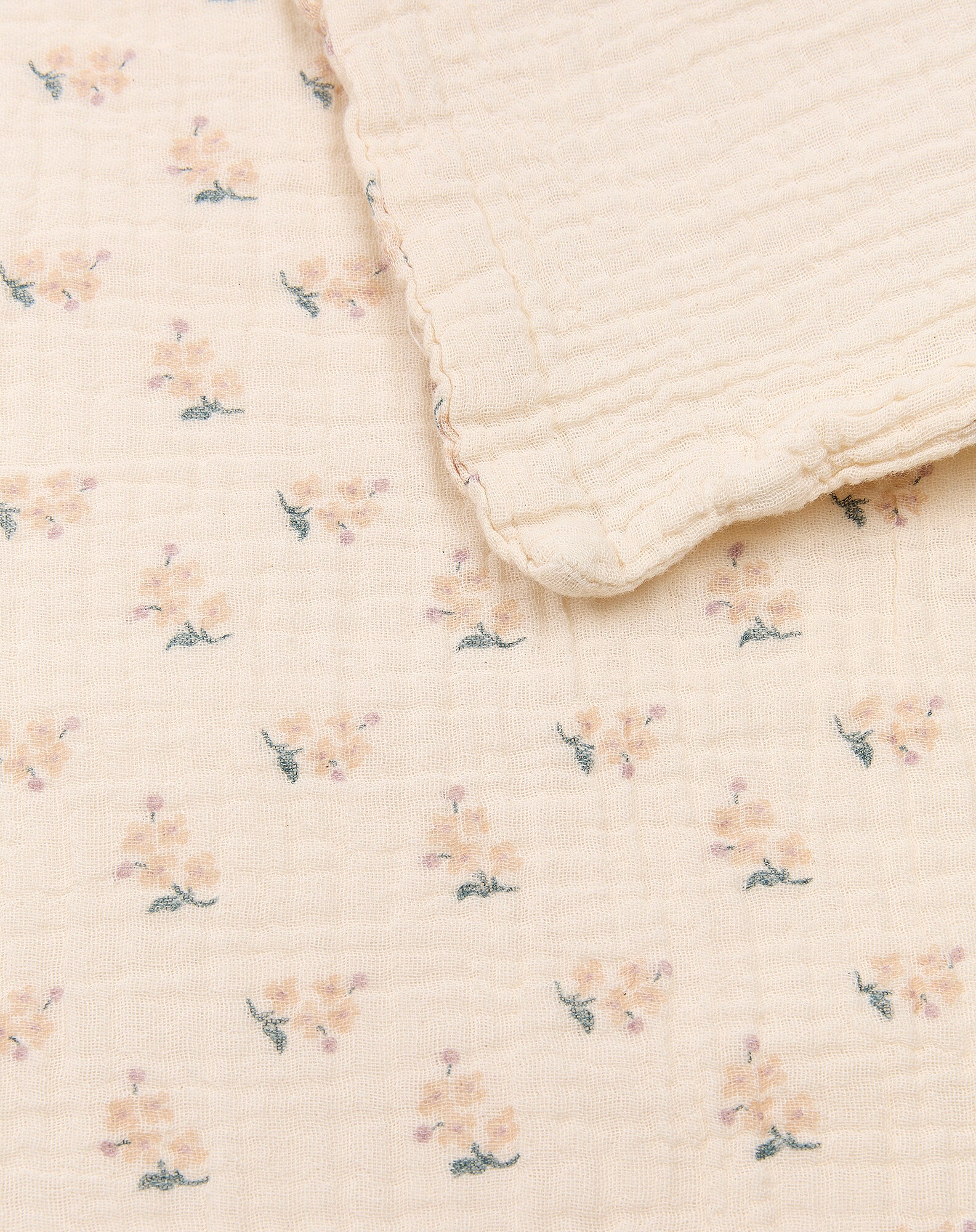 Housse de couette lit individuel en double gaze de coton lavée Wabi-Sabi