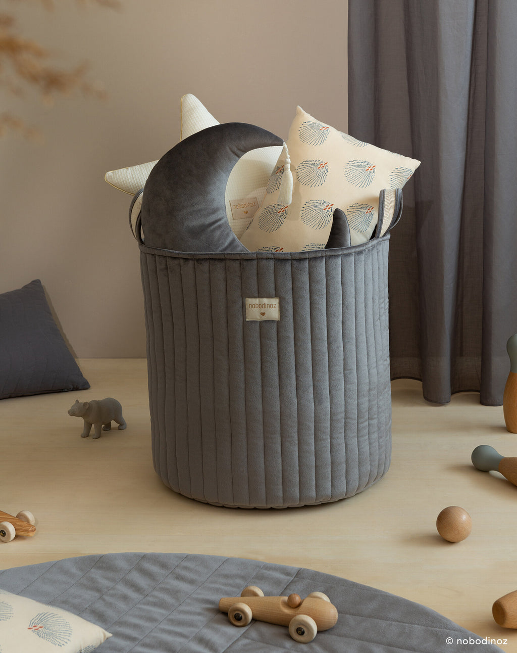 Cesta de almacenamiento Eco-terciopelo