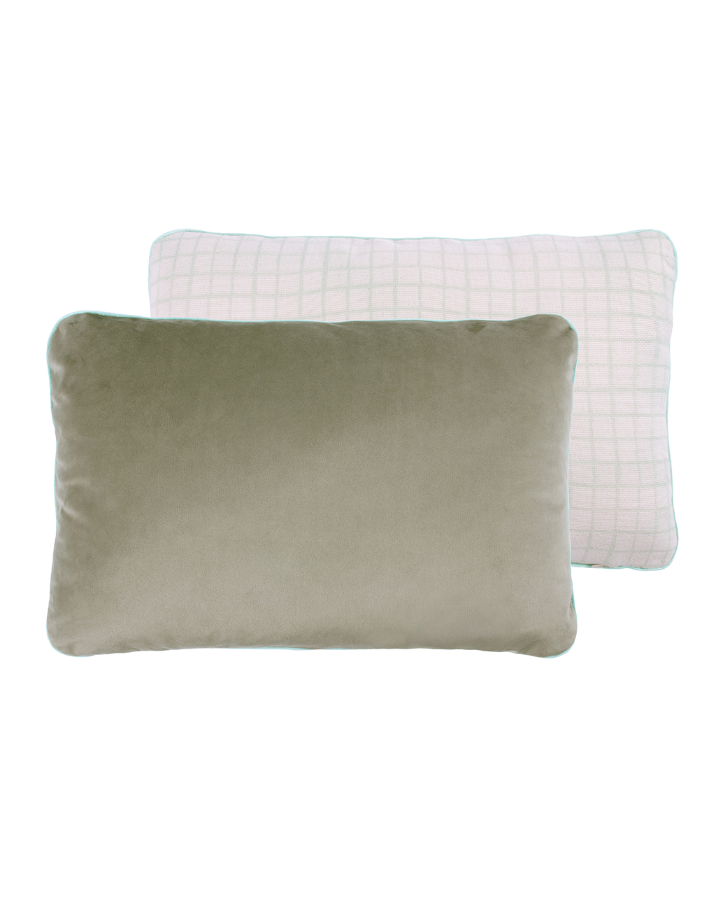 2 sided rectangular cushion Eco-velvet