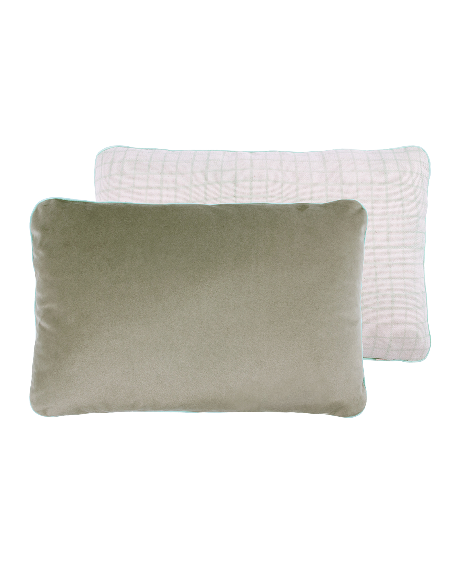 Coussin rectangulaire double-face Eco-velours