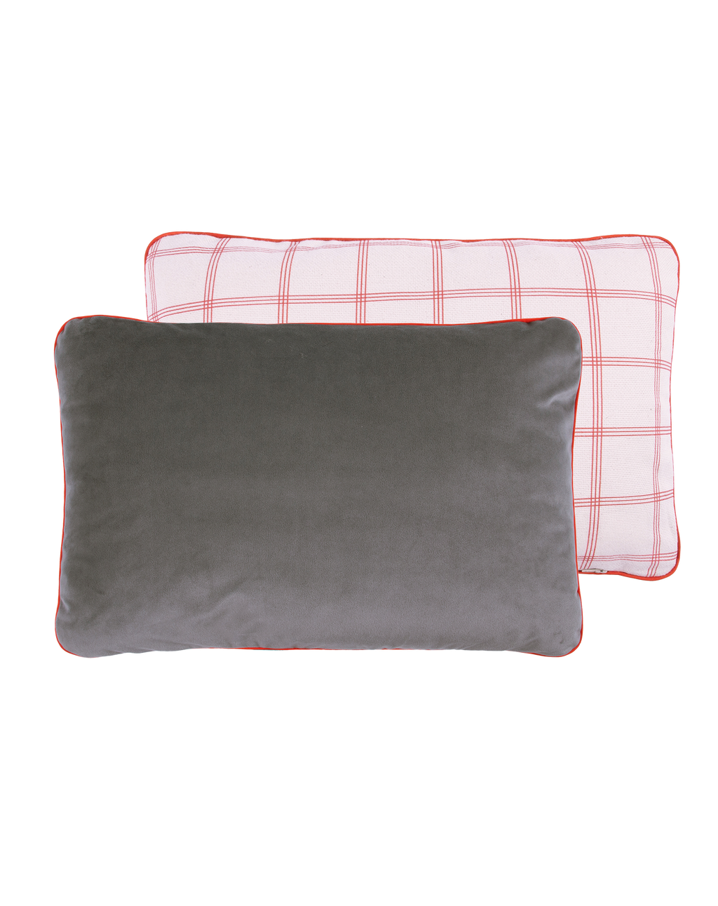 Cojín rectangular doble cara Eco-terciopelo