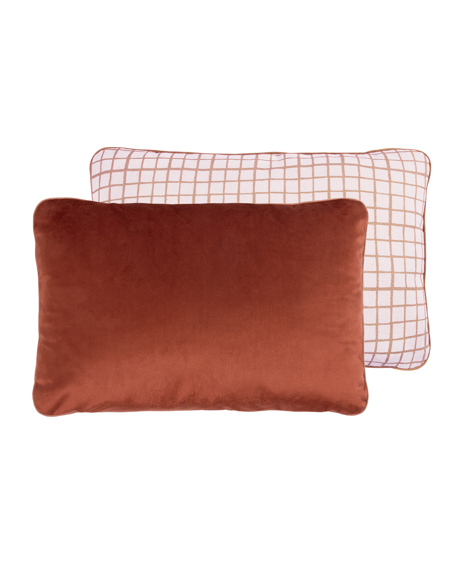 Coussin rectangulaire double-face Eco-velours