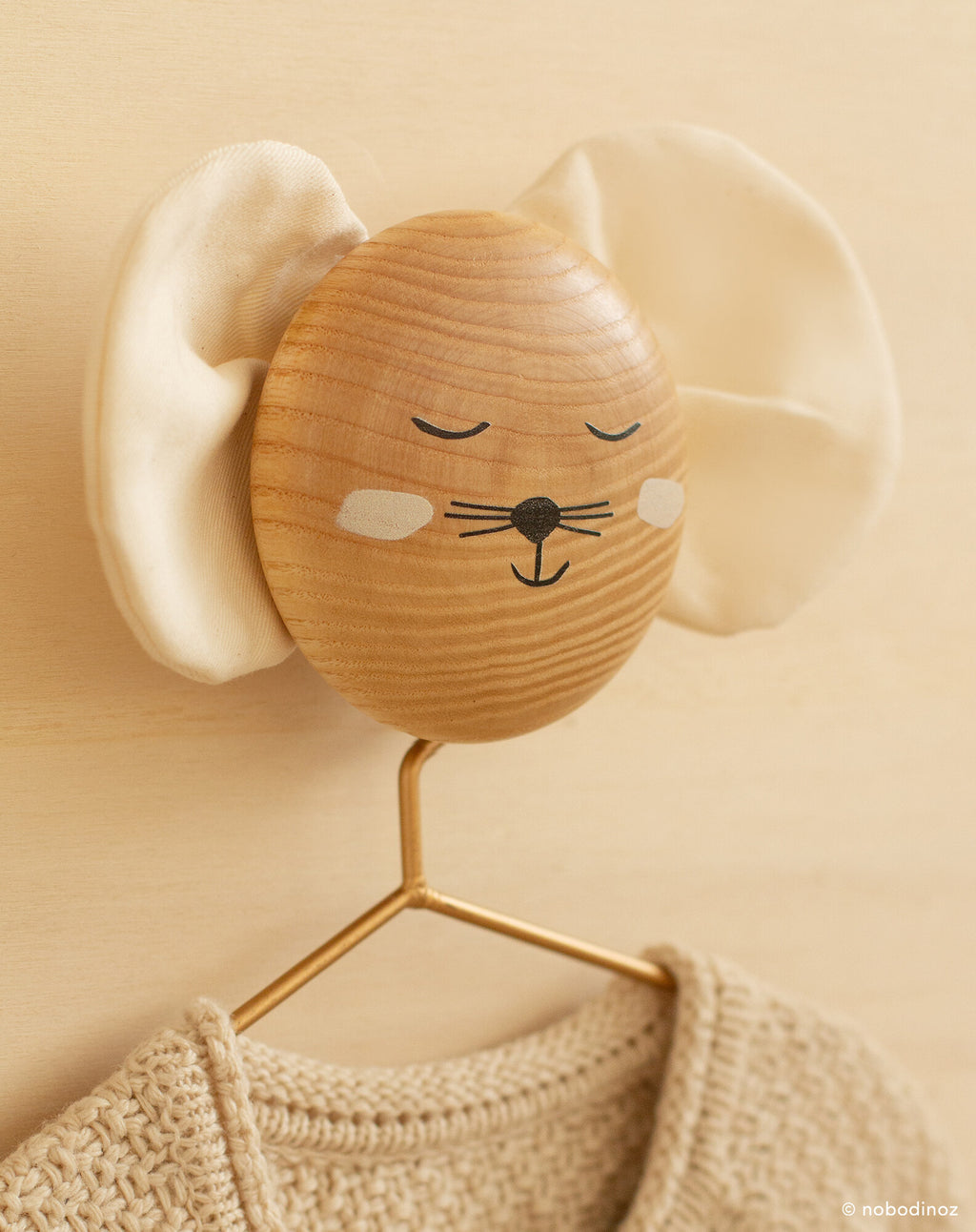 Patère en bois