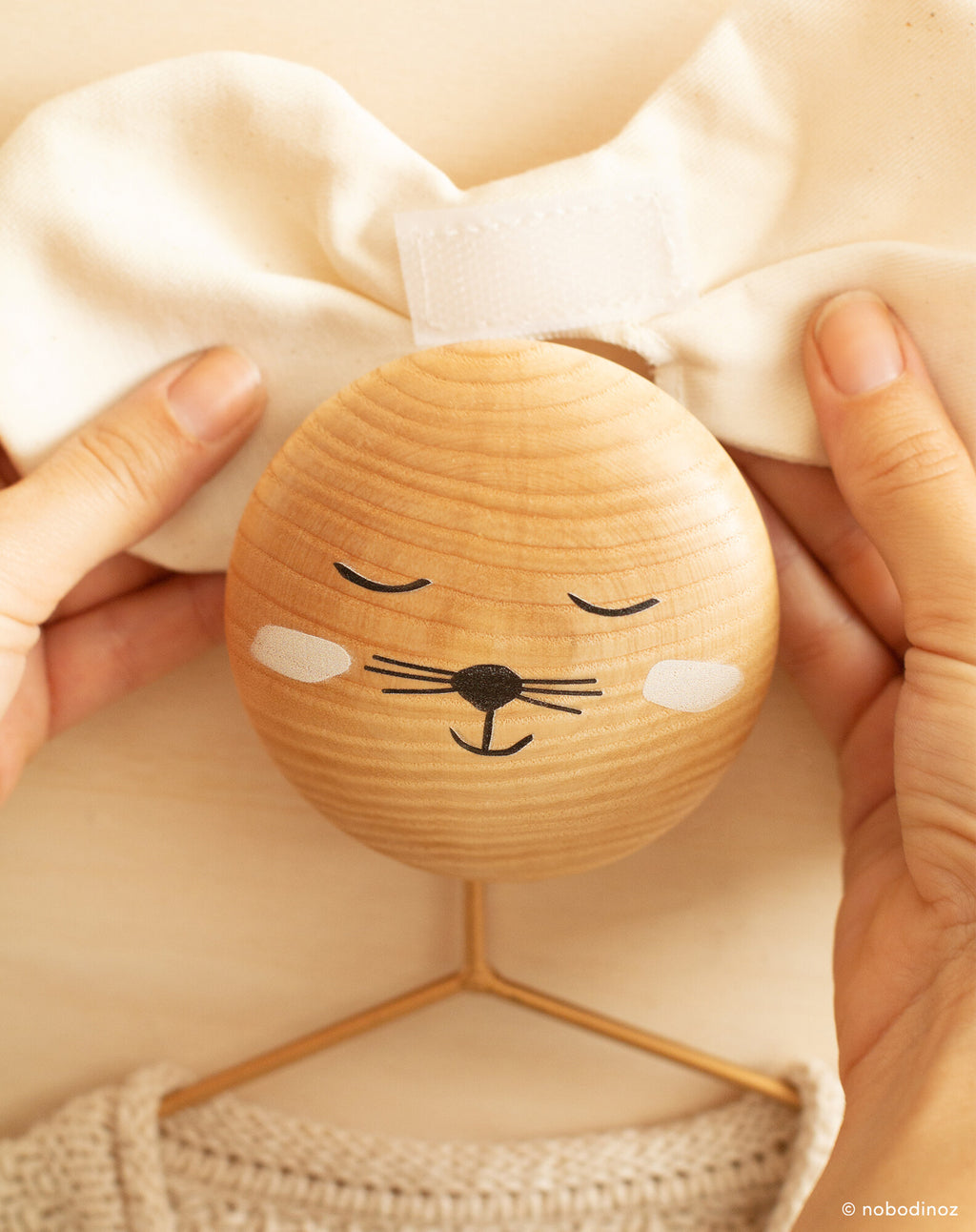 Patère en bois