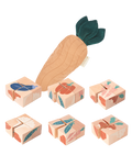 Cubes en bois veggies