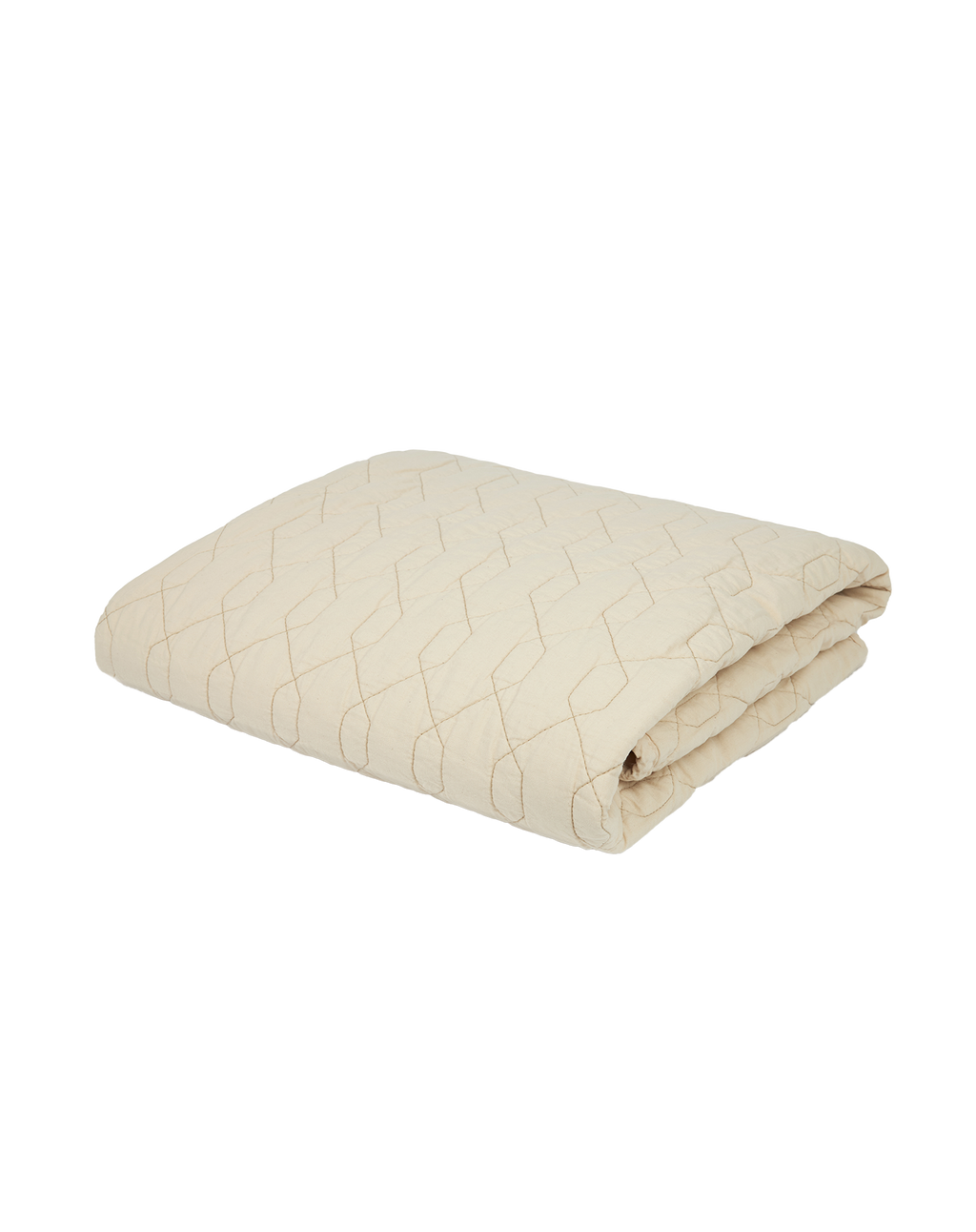 Quilted blanket in washed cotton Wabi-Sabi