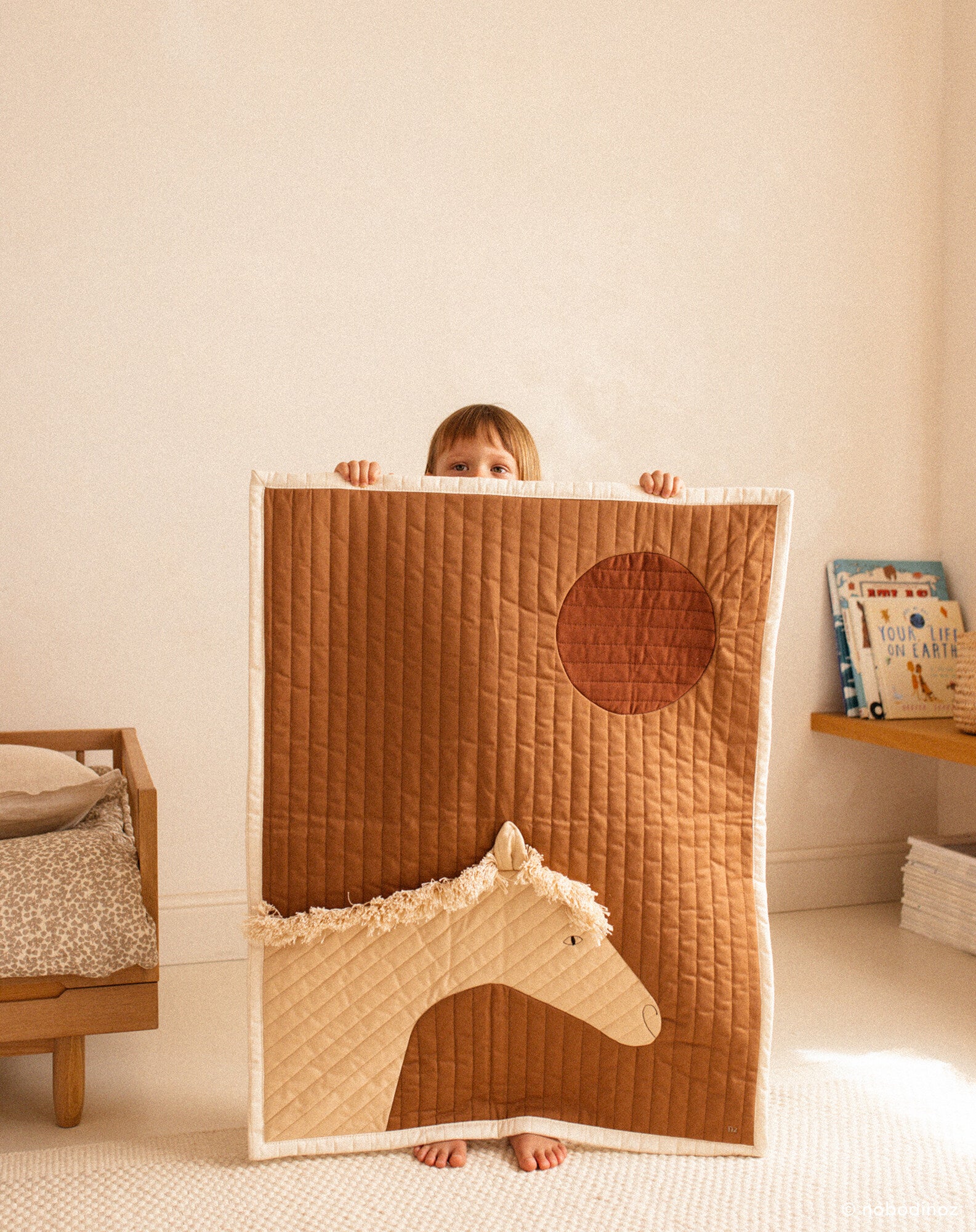 Plaid matelassé Horse