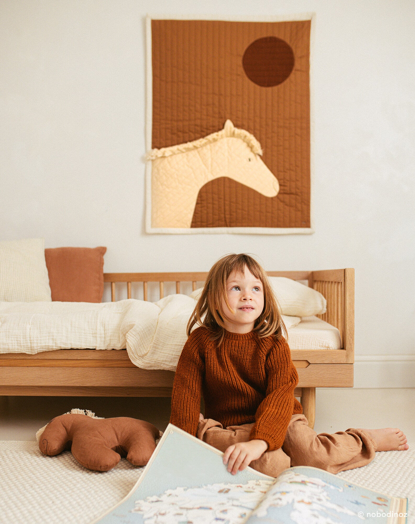 Horse quilted blanket