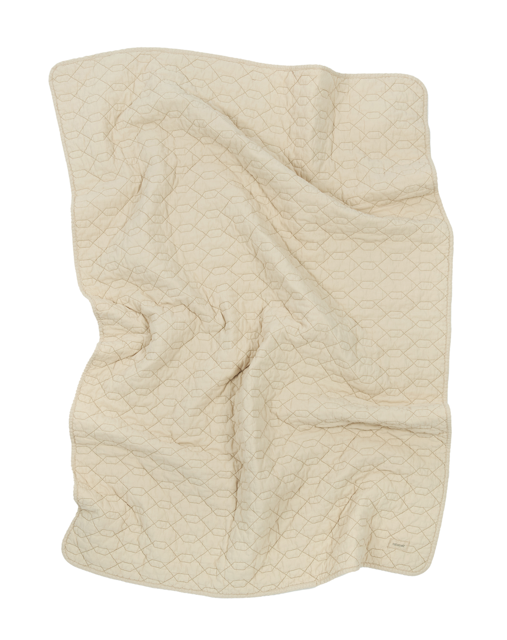 Quilted blanket in washed cotton Wabi-Sabi