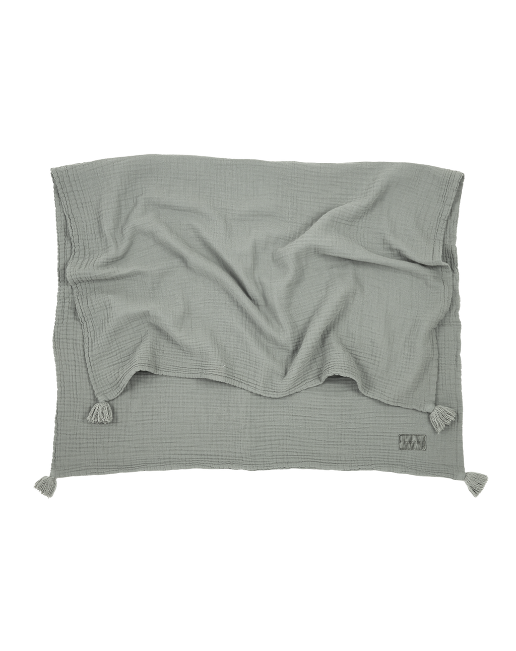 Blanket in washed double muslin Wabi-Sabi