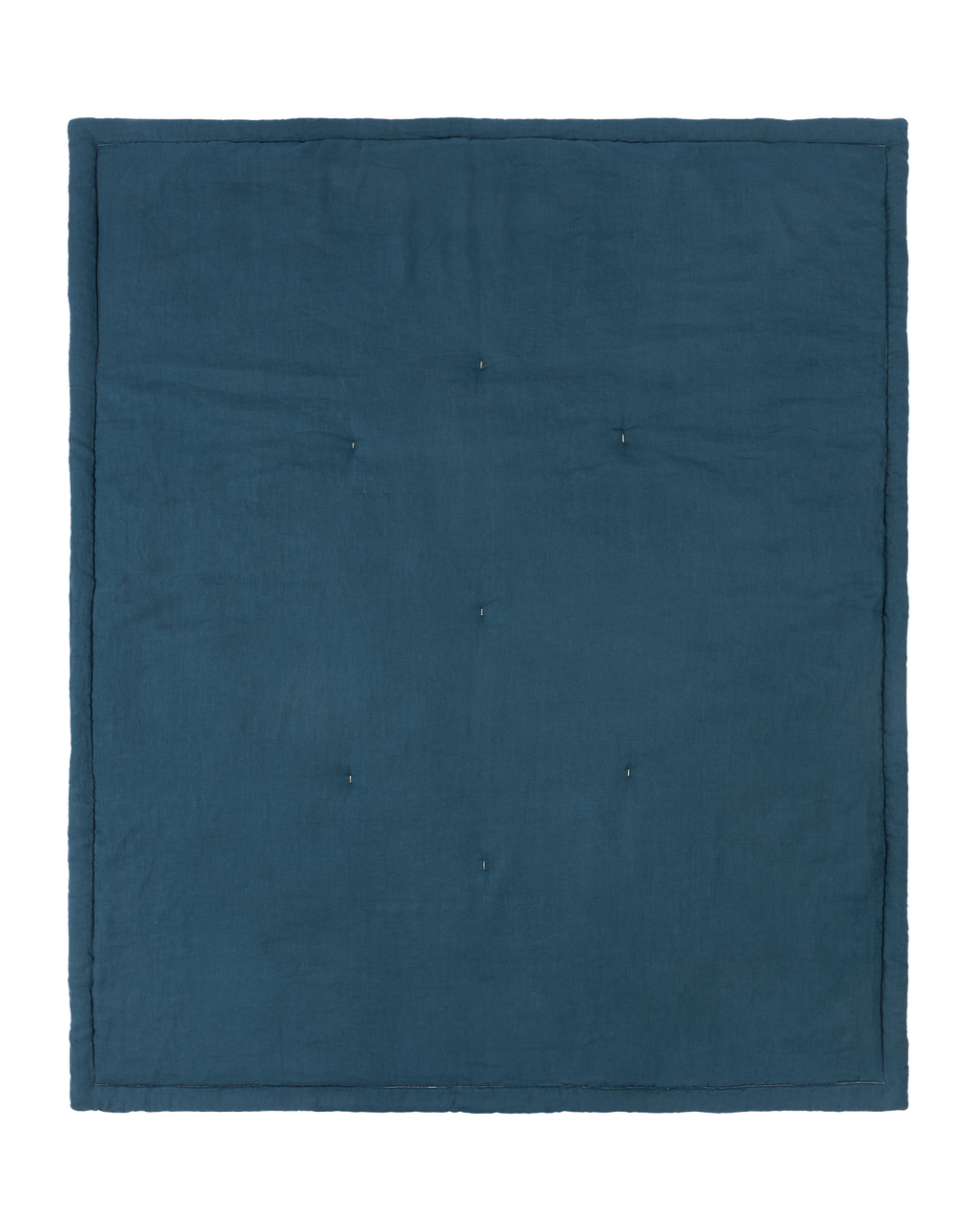 Quilt in washed French linen L1N0
