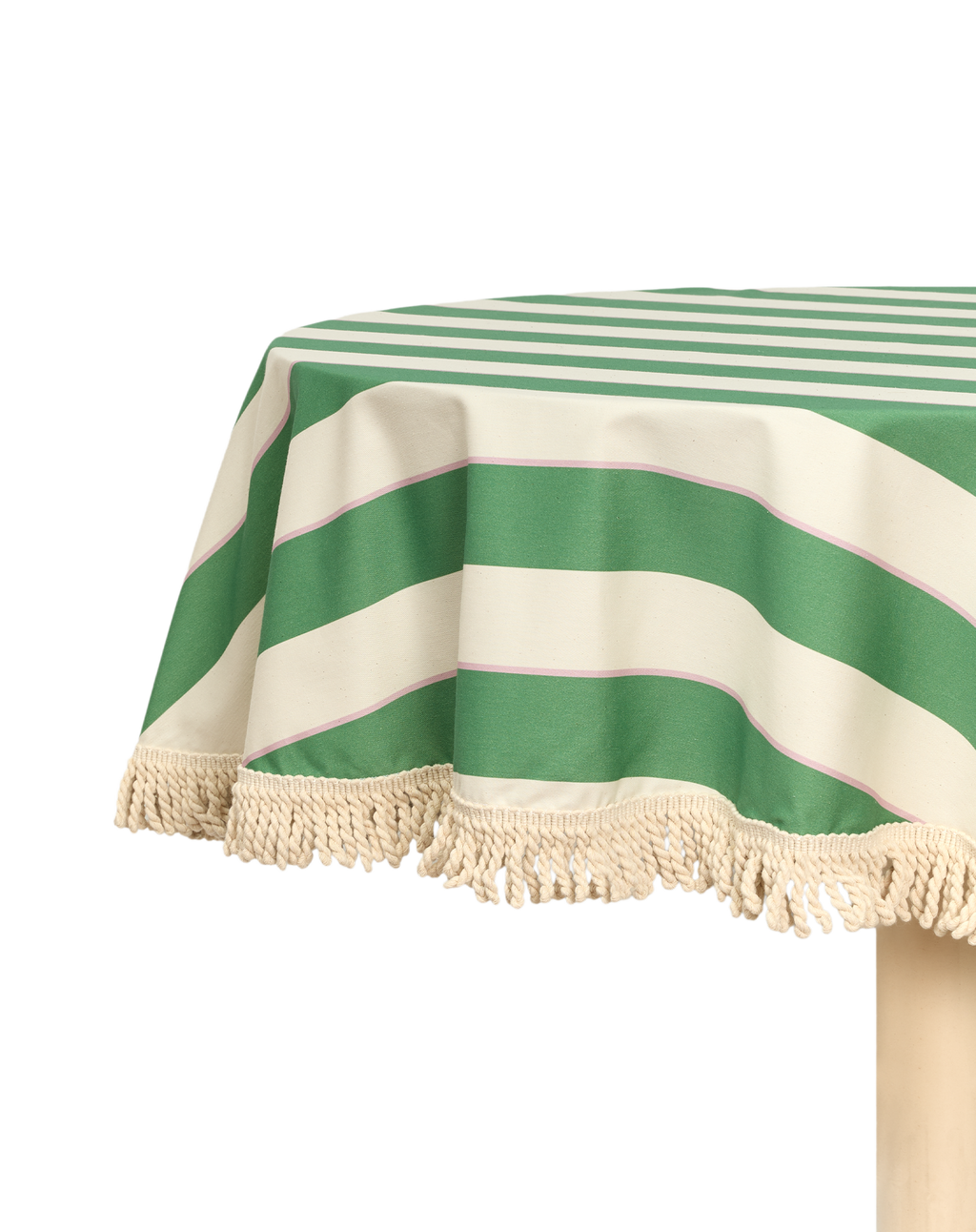 Nappe ronde avec franges 160 cm