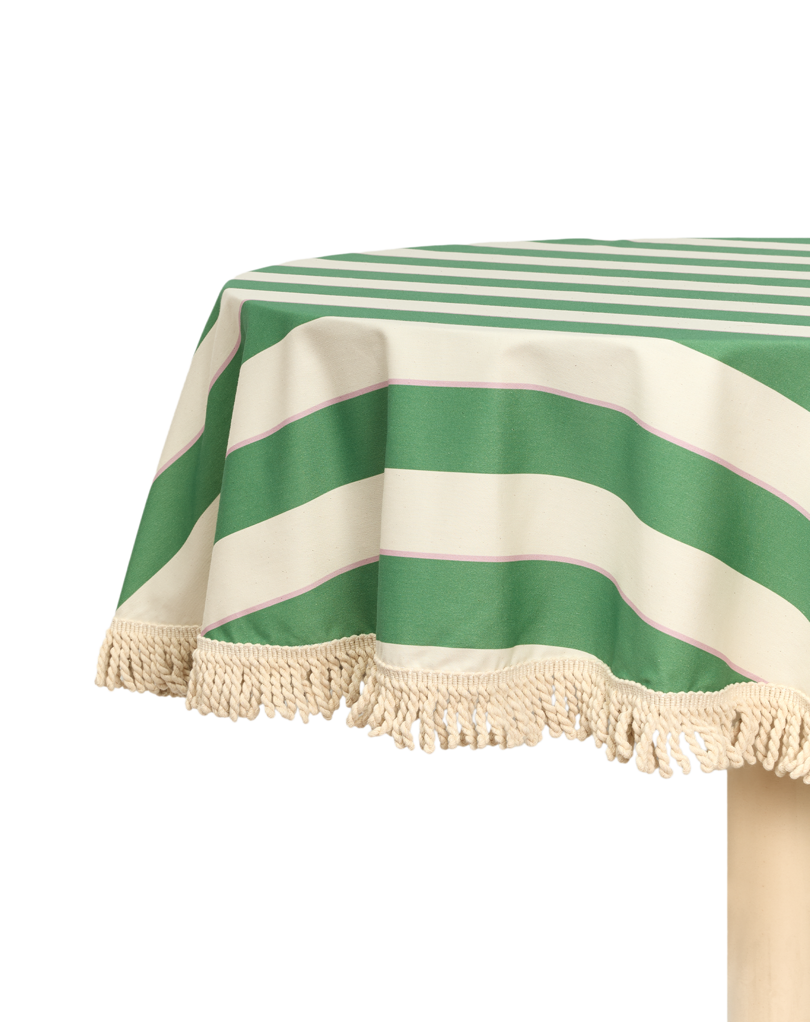 Nappe ronde avec franges 160 cm