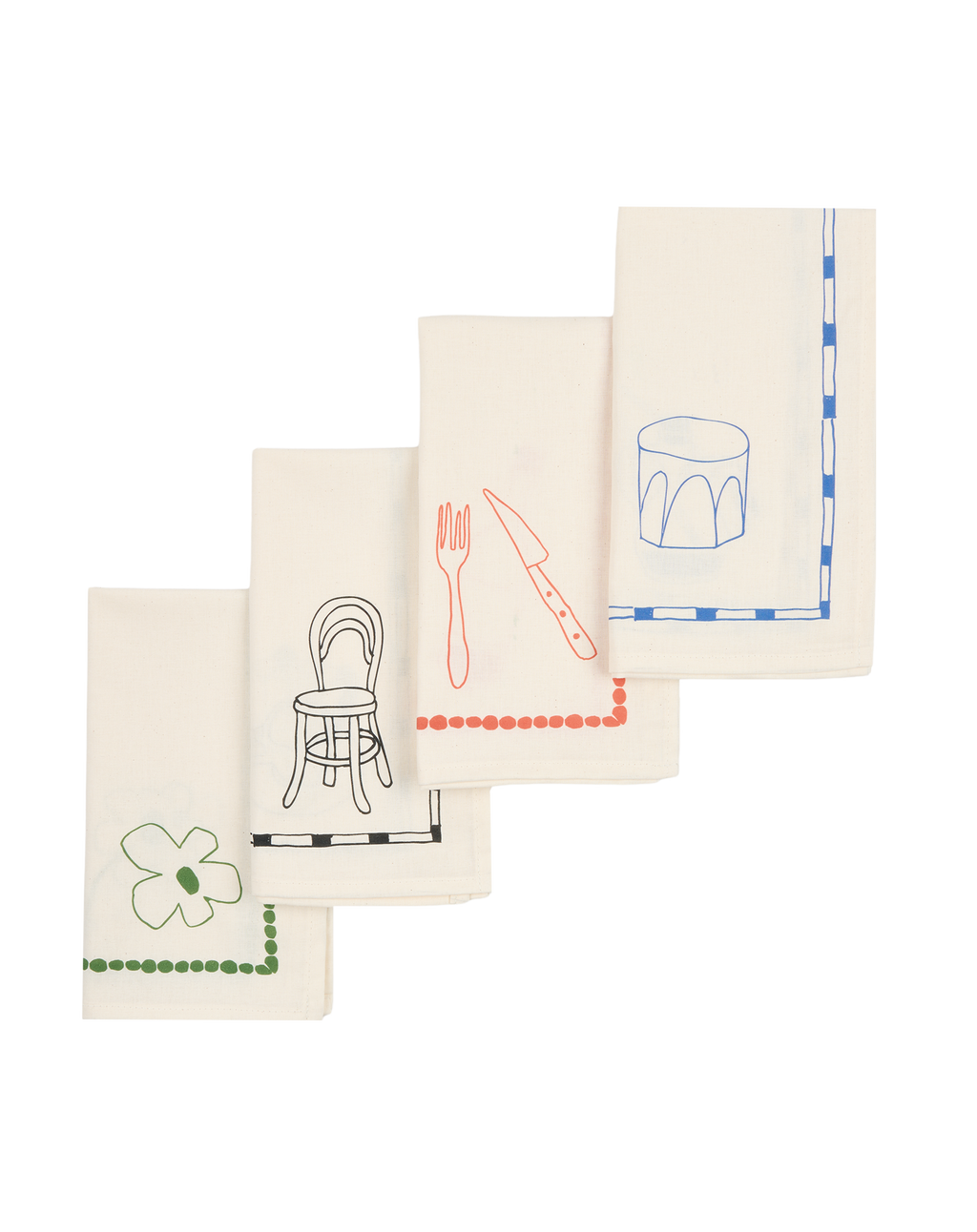Lot de 2 serviettes de table