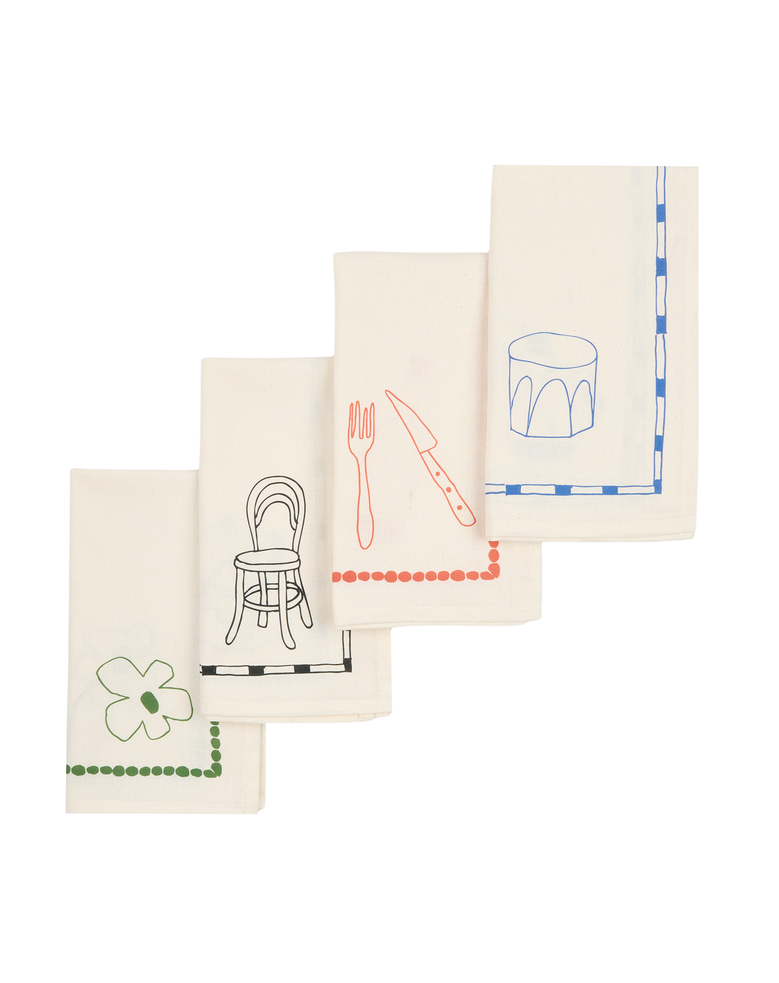 Lot de 2 serviettes de table