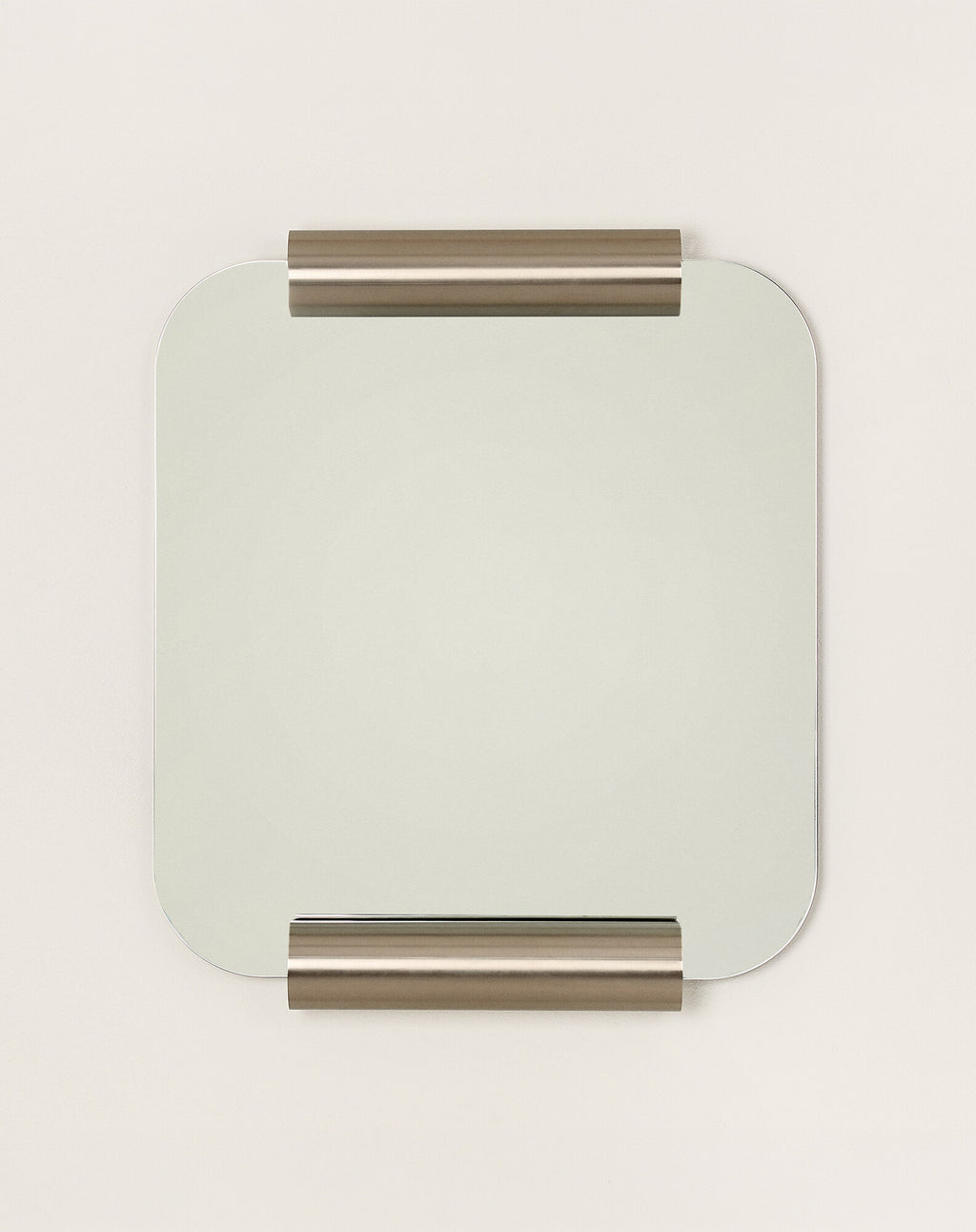 Brushed stainless steel Roll mirror