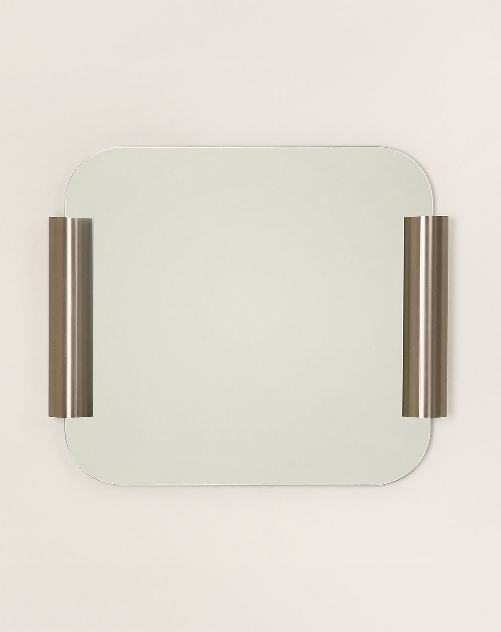 Brushed stainless steel Roll mirror