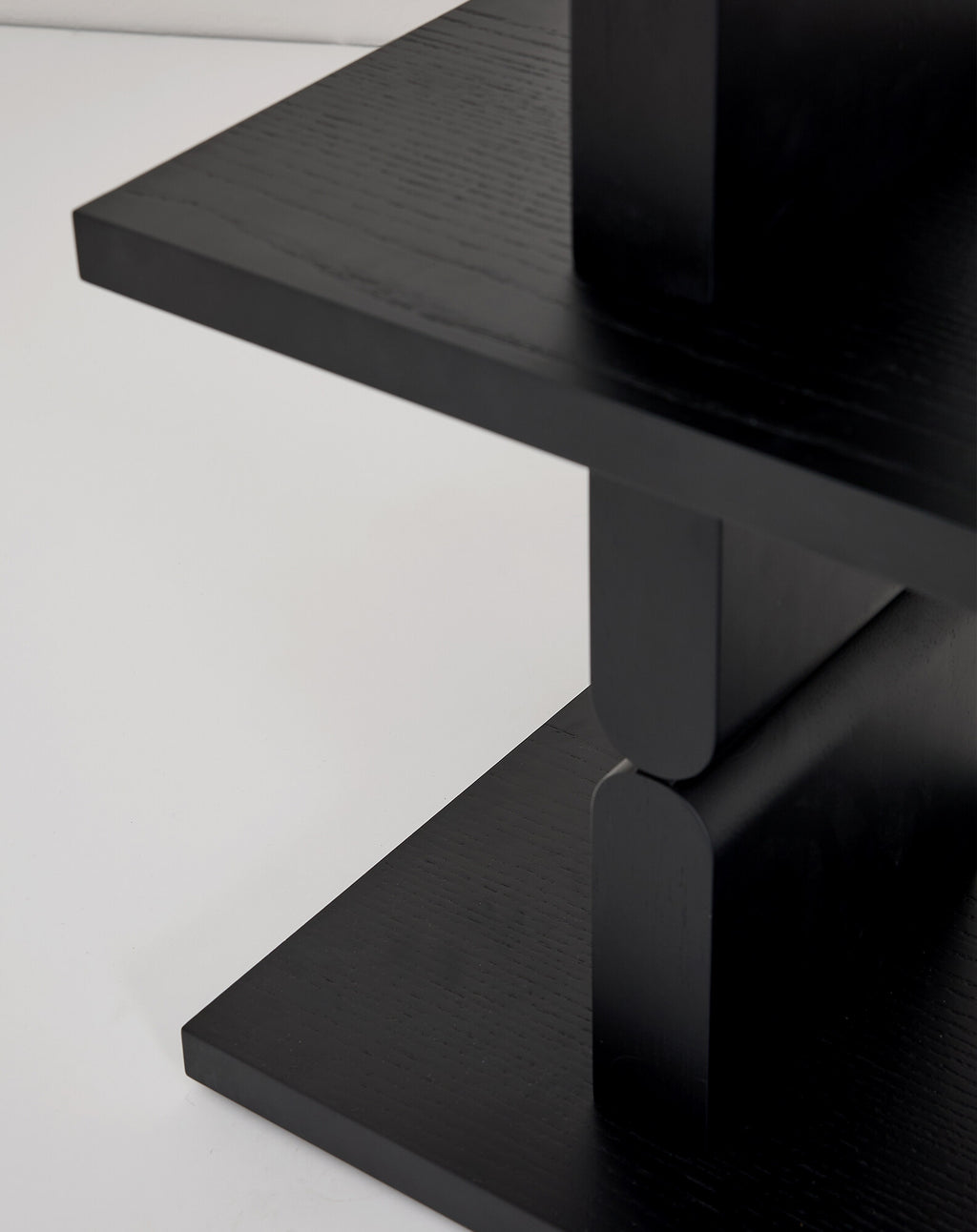Bookshelves coloured wood noon
