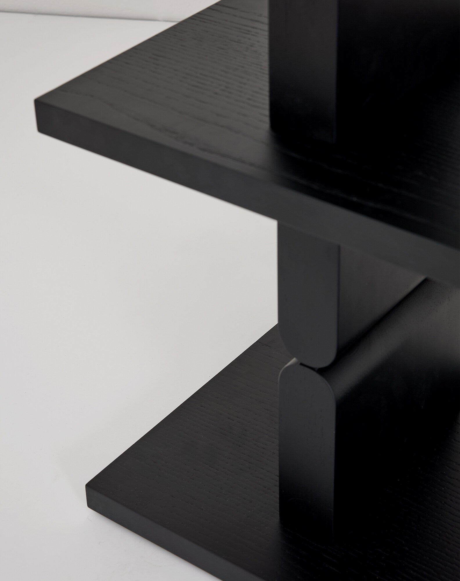 Bookshelves coloured wood noon
