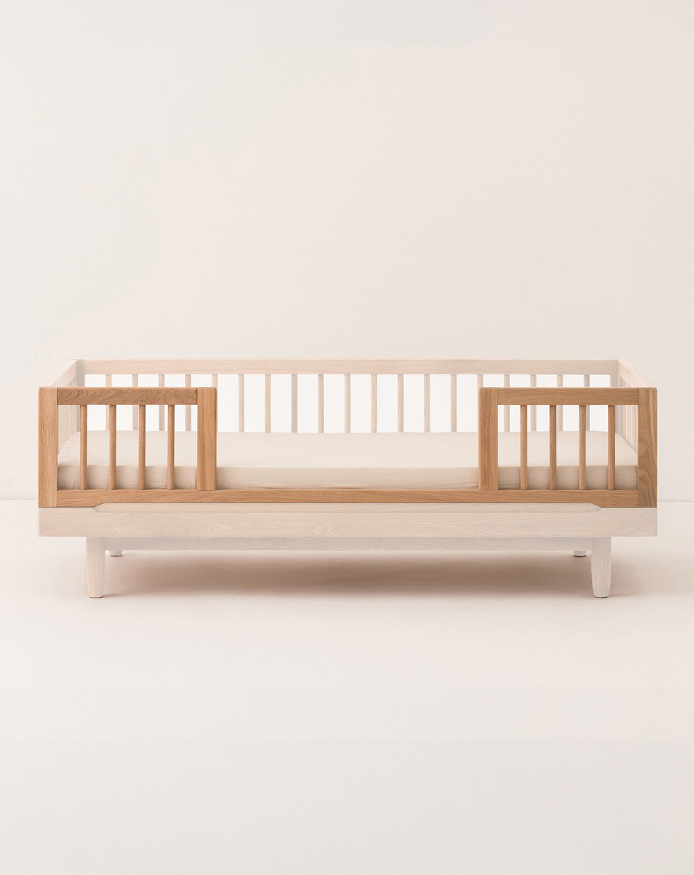 Barrera de seguridad de roble macizo para cama Pure