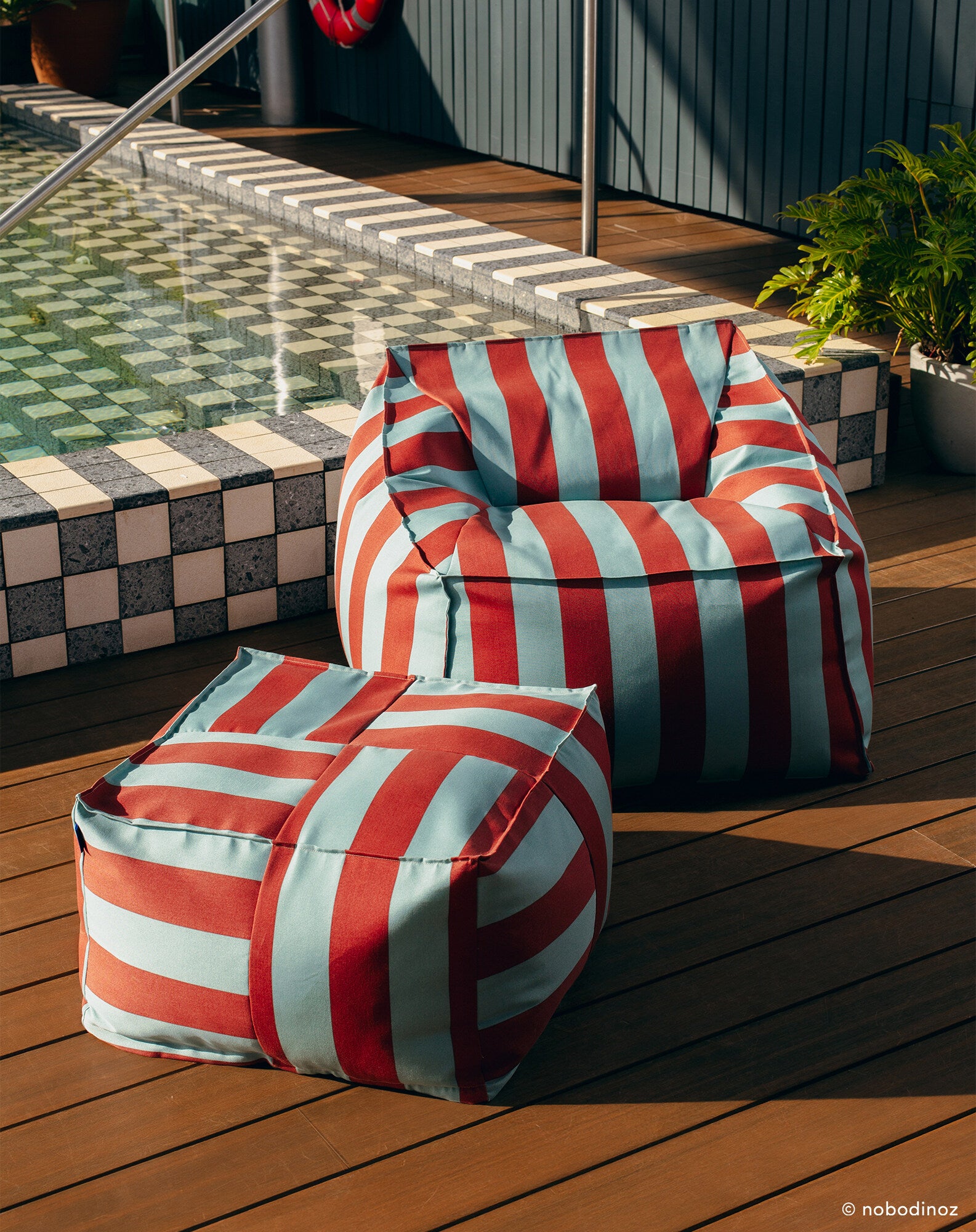 Outdoor ottoman beanbag - adult size - Otto