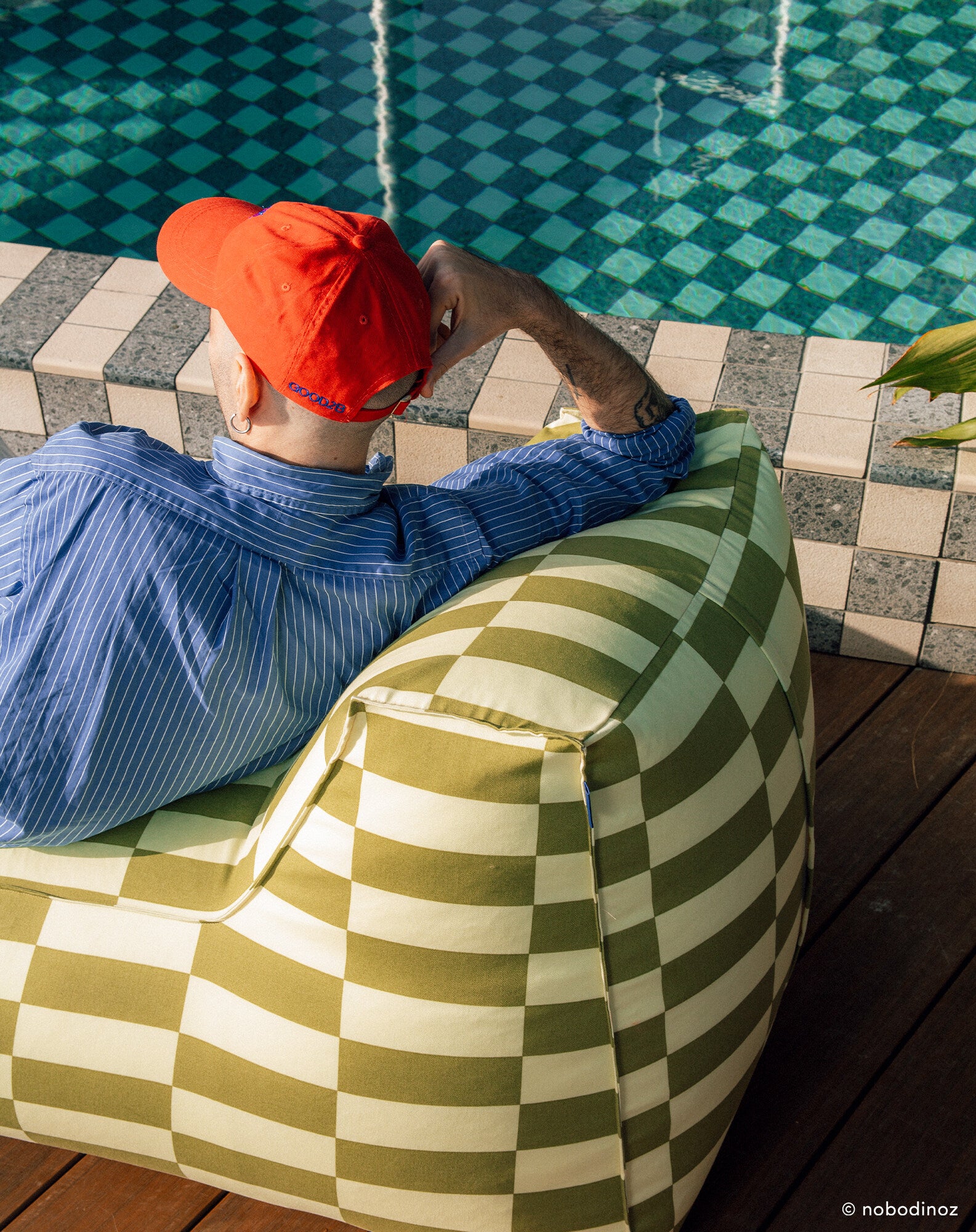 Outdoor long beanbag - adult size - Matteo