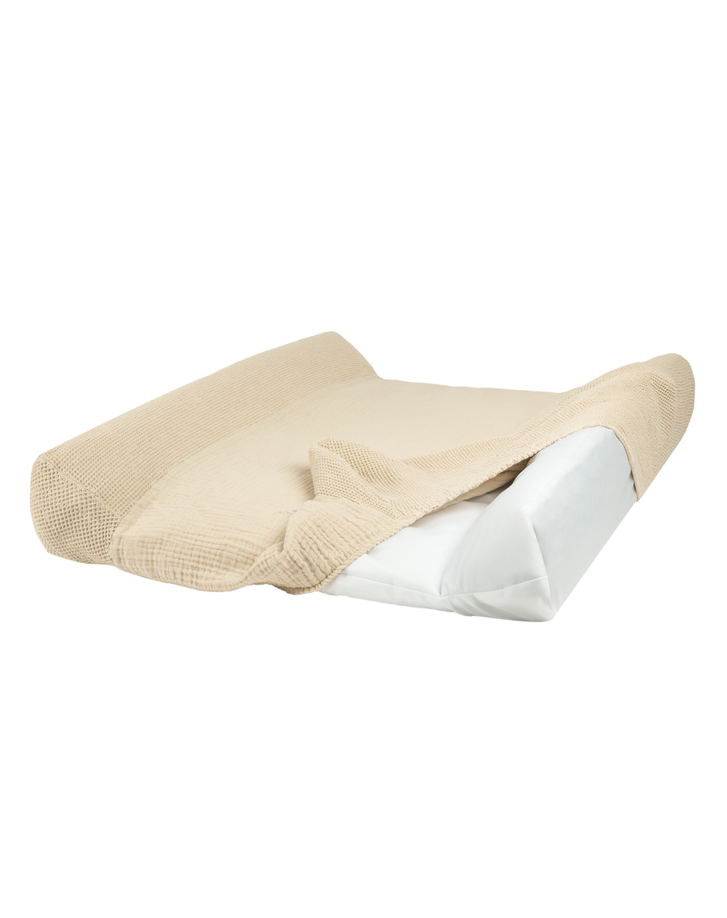 Matelas à langer imperméable et housse en coton lavé Wabi-Sabi