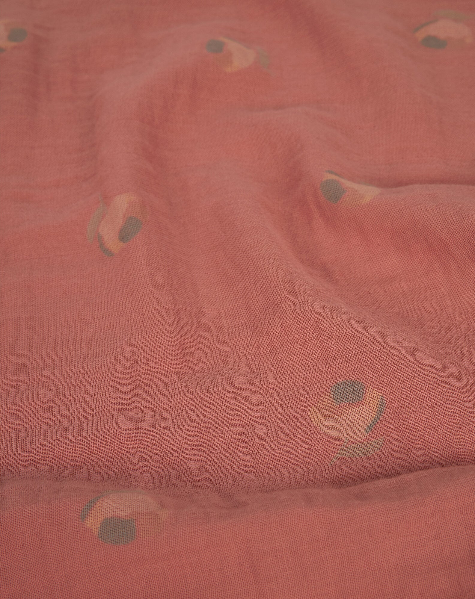 Newborn cradle fitted sheet in washed double muslin Wabi-Sabi