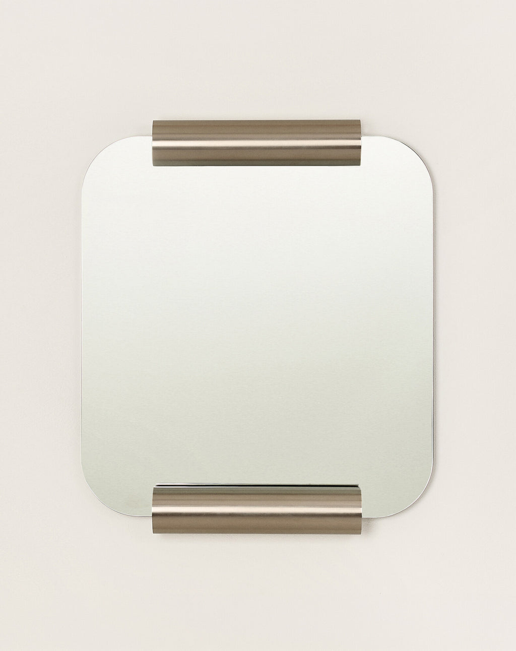 Miroir Roll en acier brossé