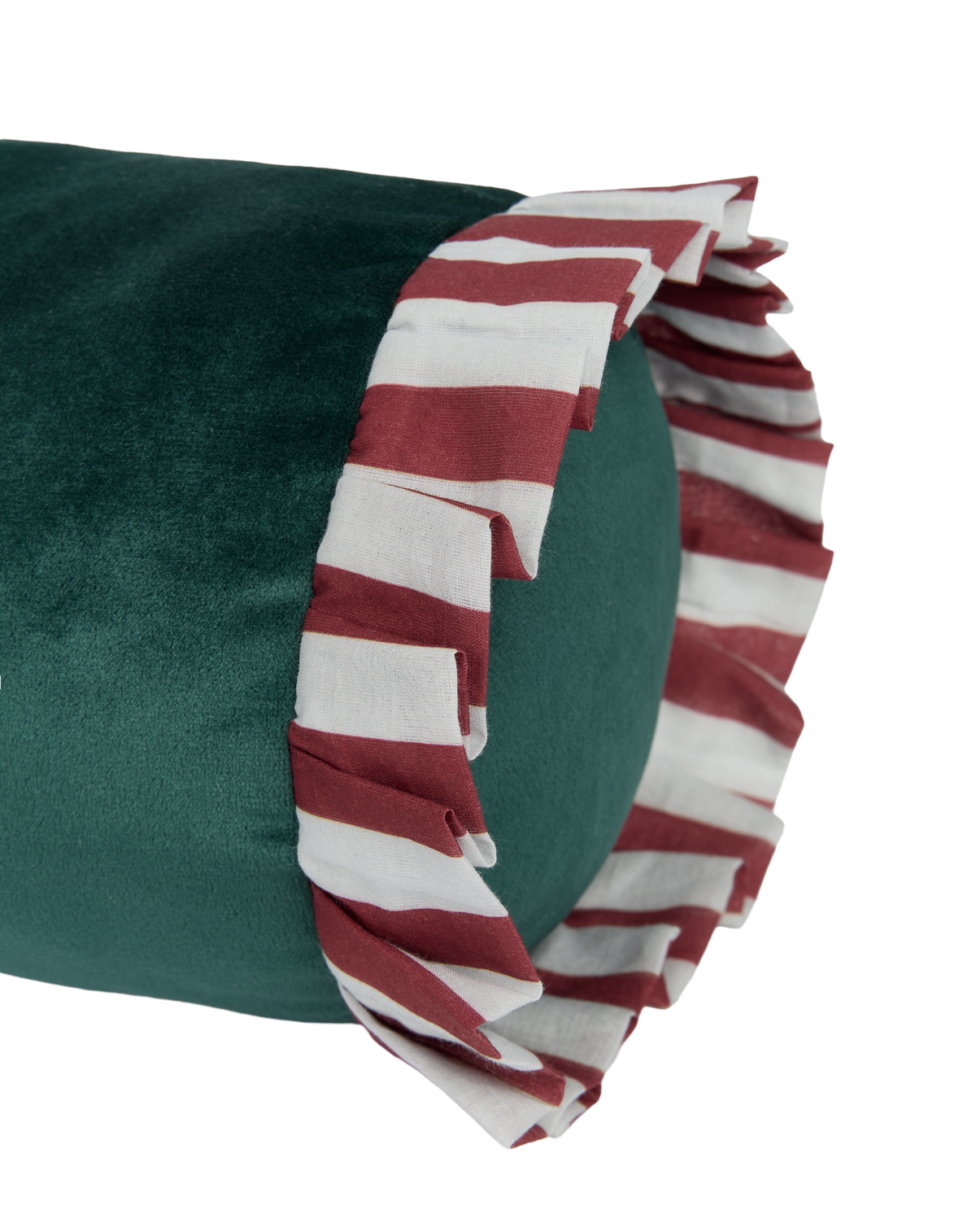 Coussin traversin en eco-velours Emily