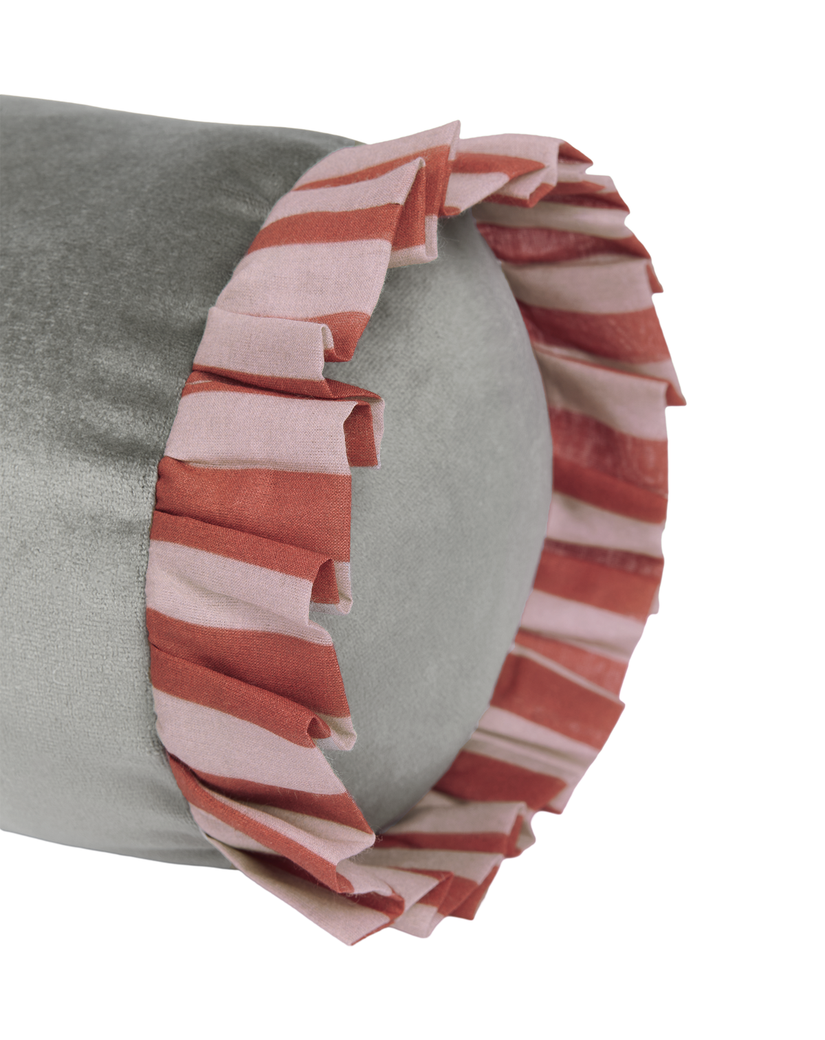 Coussin traversin en eco-velours Emily