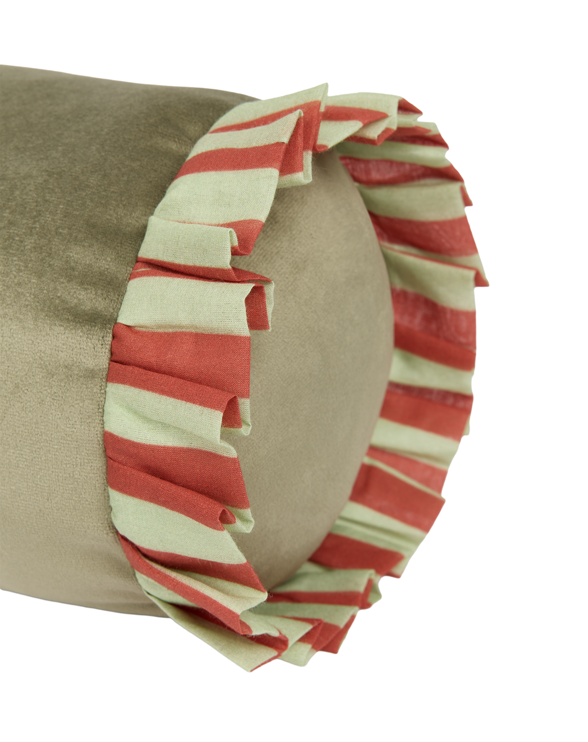Coussin traversin en eco-velours Emily