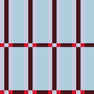 Carreaux bleu et bordeaux